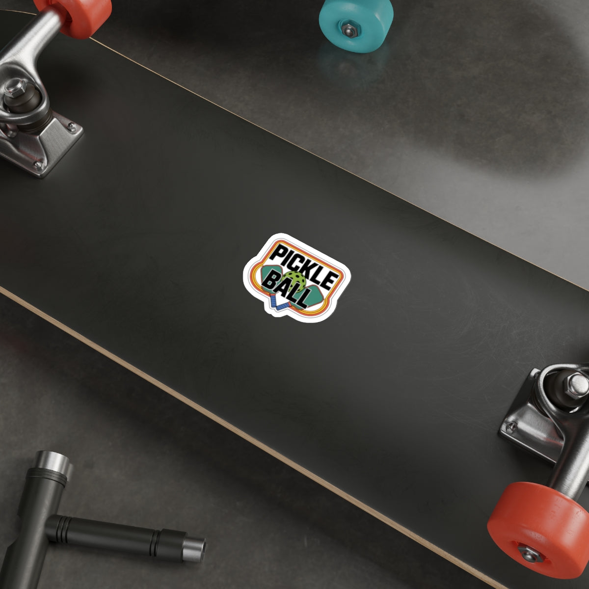 Retro Paddle Power - Vintage Pickleball Sticker