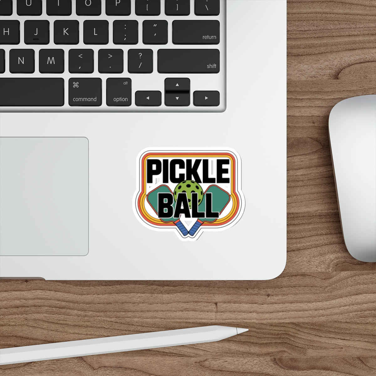 Retro Paddle Power - Vintage Pickleball Sticker