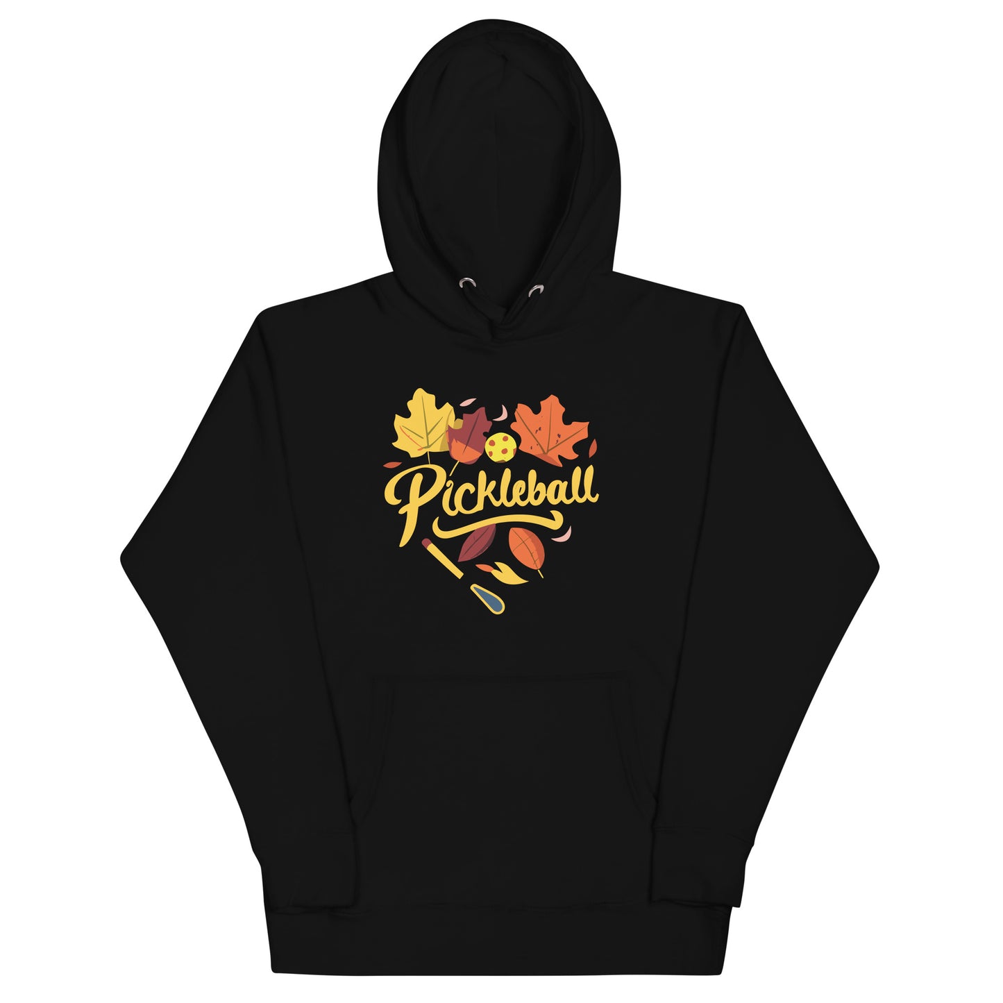 Pickleball Fall Foliage Heart Unisex Hoodie