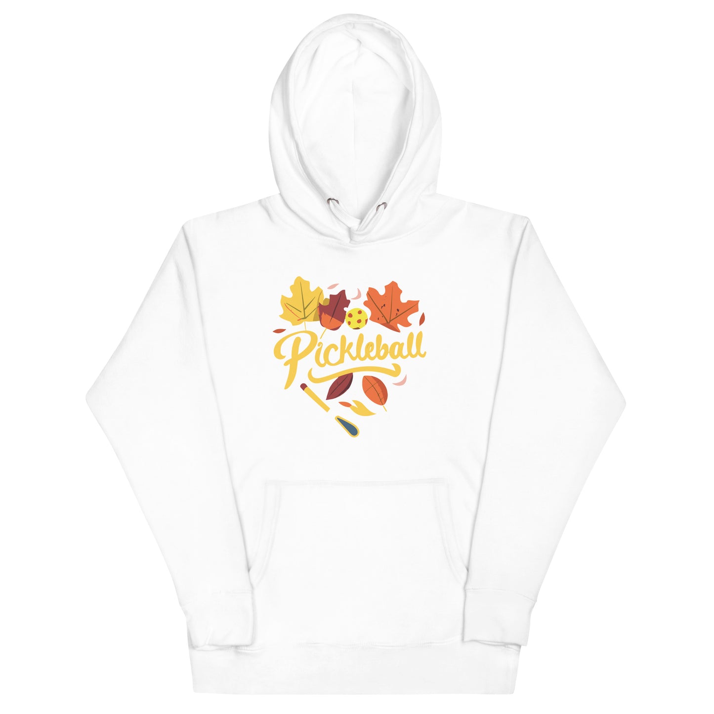 Pickleball Fall Foliage Heart Unisex Hoodie
