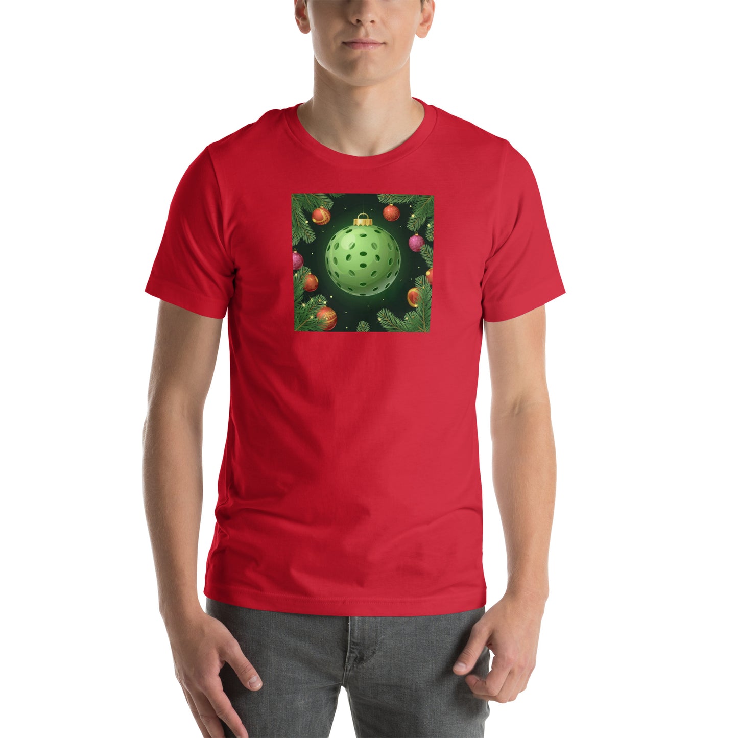 Pickleball Christmant Tree Ornament Unisex t-shirt