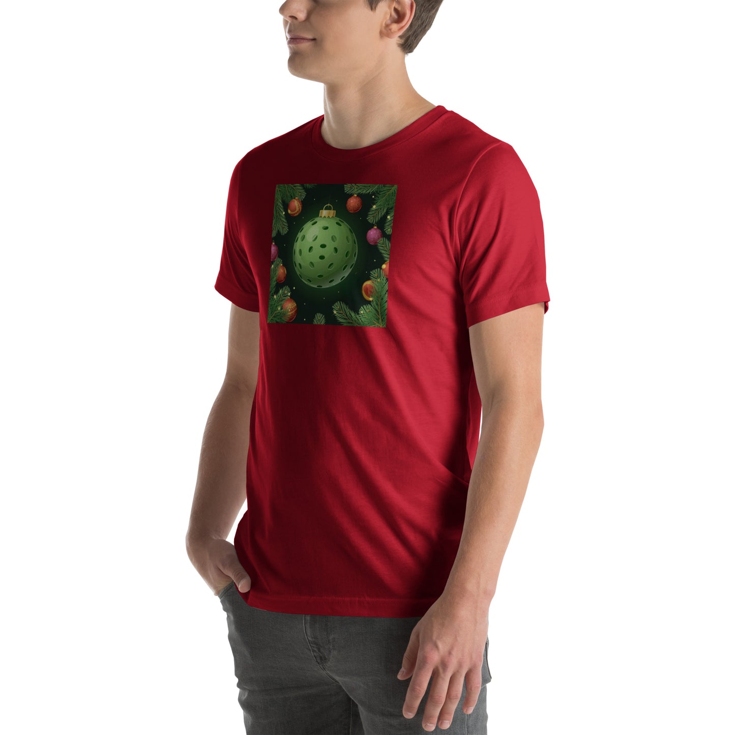 Pickleball Christmant Tree Ornament Unisex t-shirt