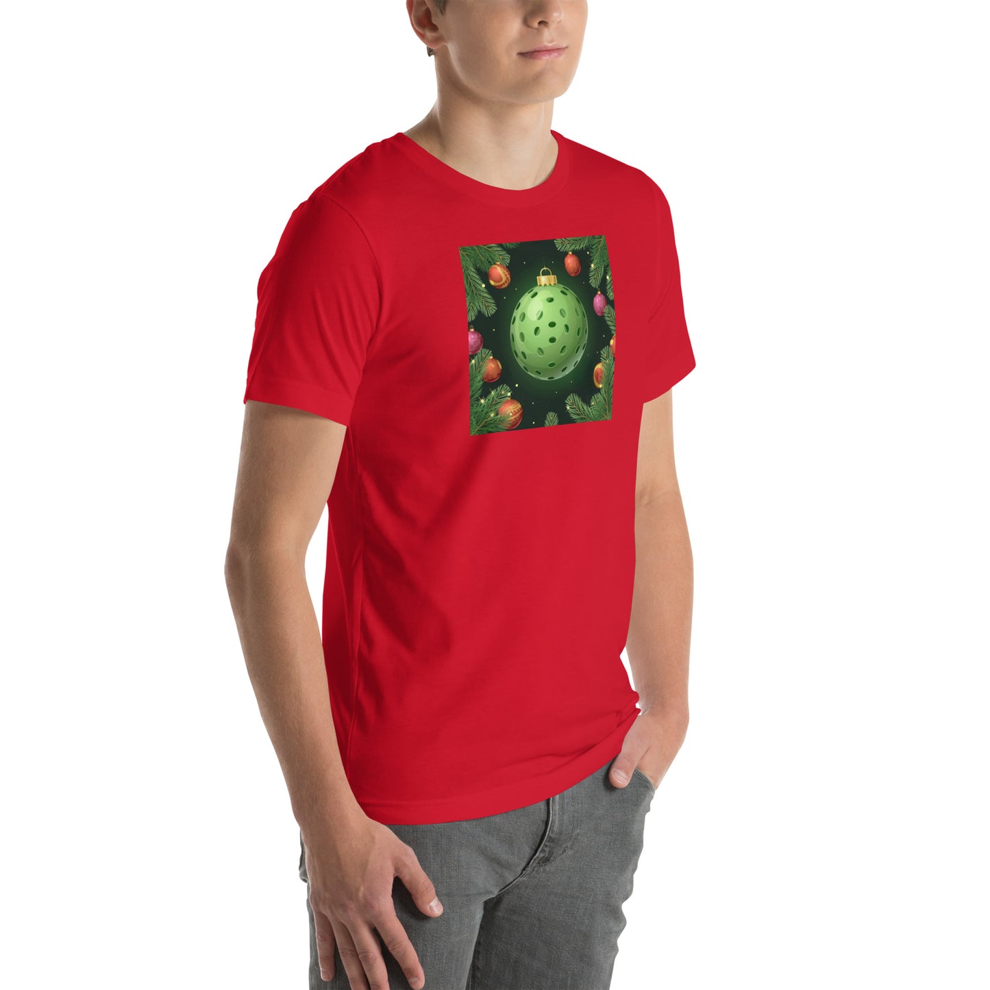Pickleball Christmant Tree Ornament Unisex t-shirt