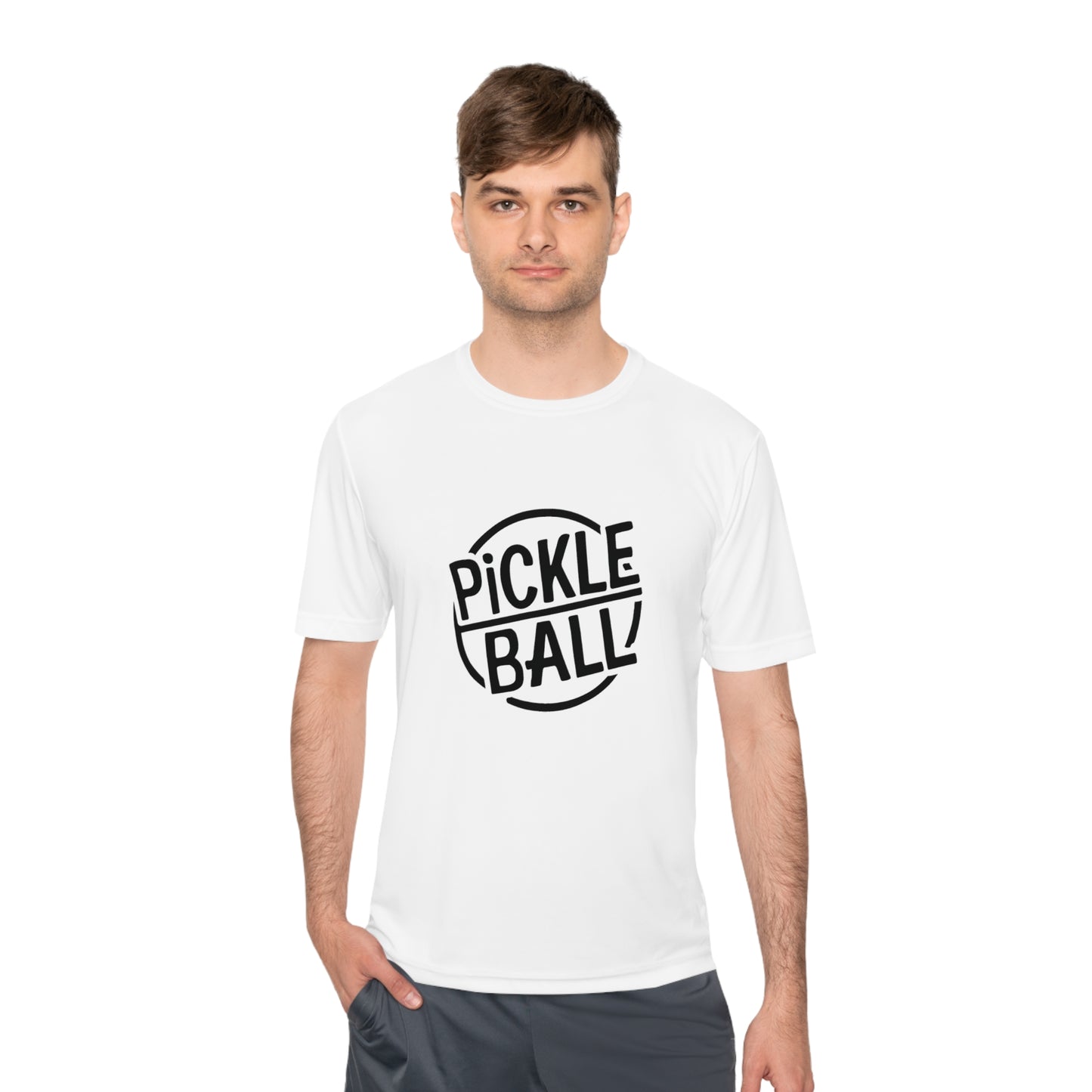 Classic Pickleball Performance T-Shirt with Stamp Graphic