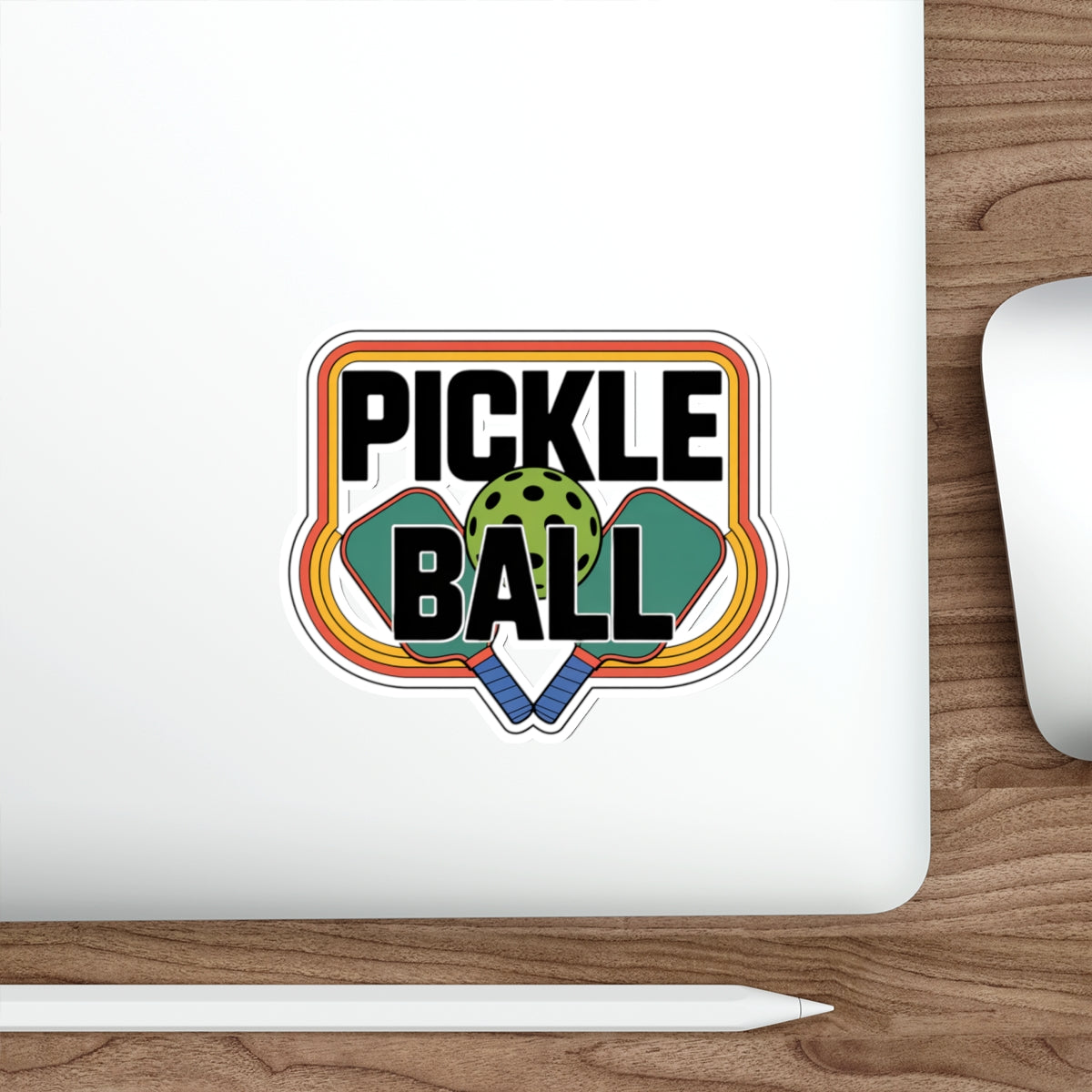 Retro Paddle Power - Vintage Pickleball Sticker