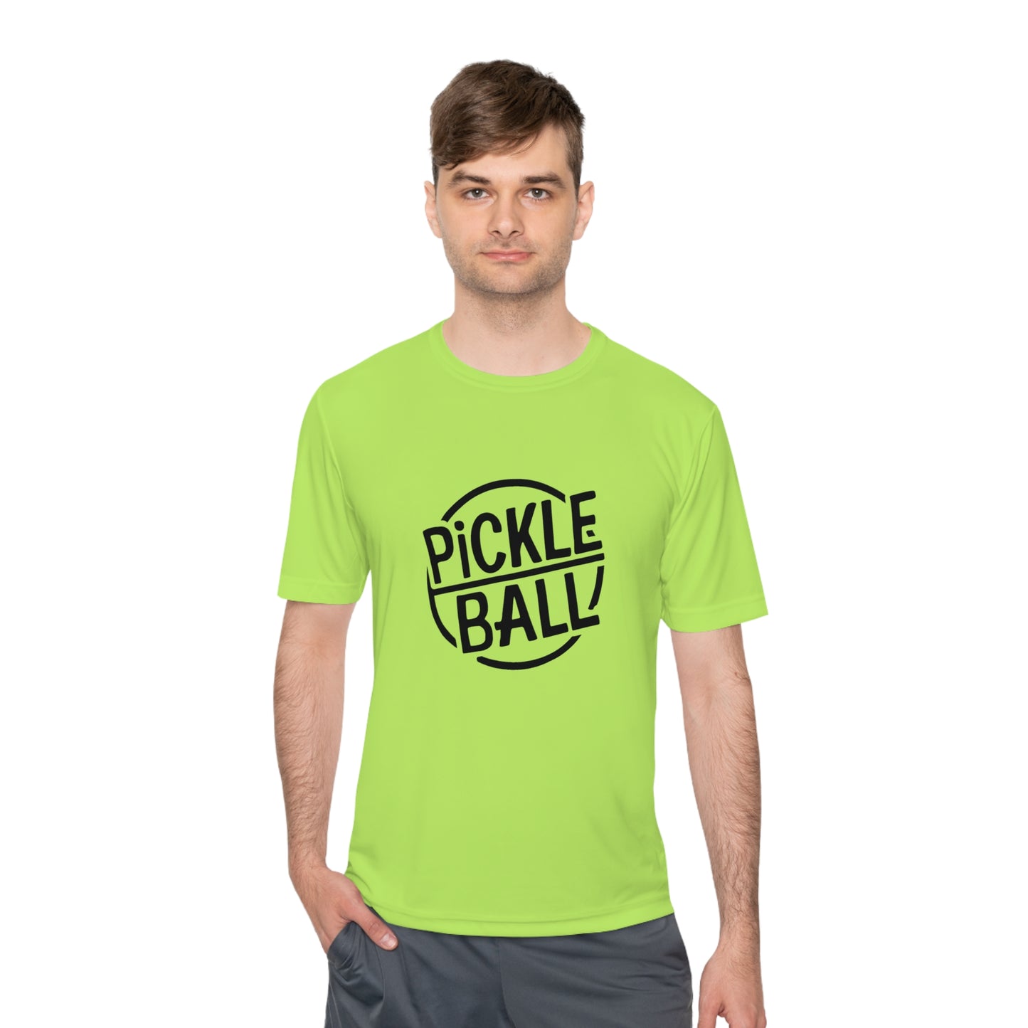 Classic Pickleball Performance T-Shirt with Stamp Graphic