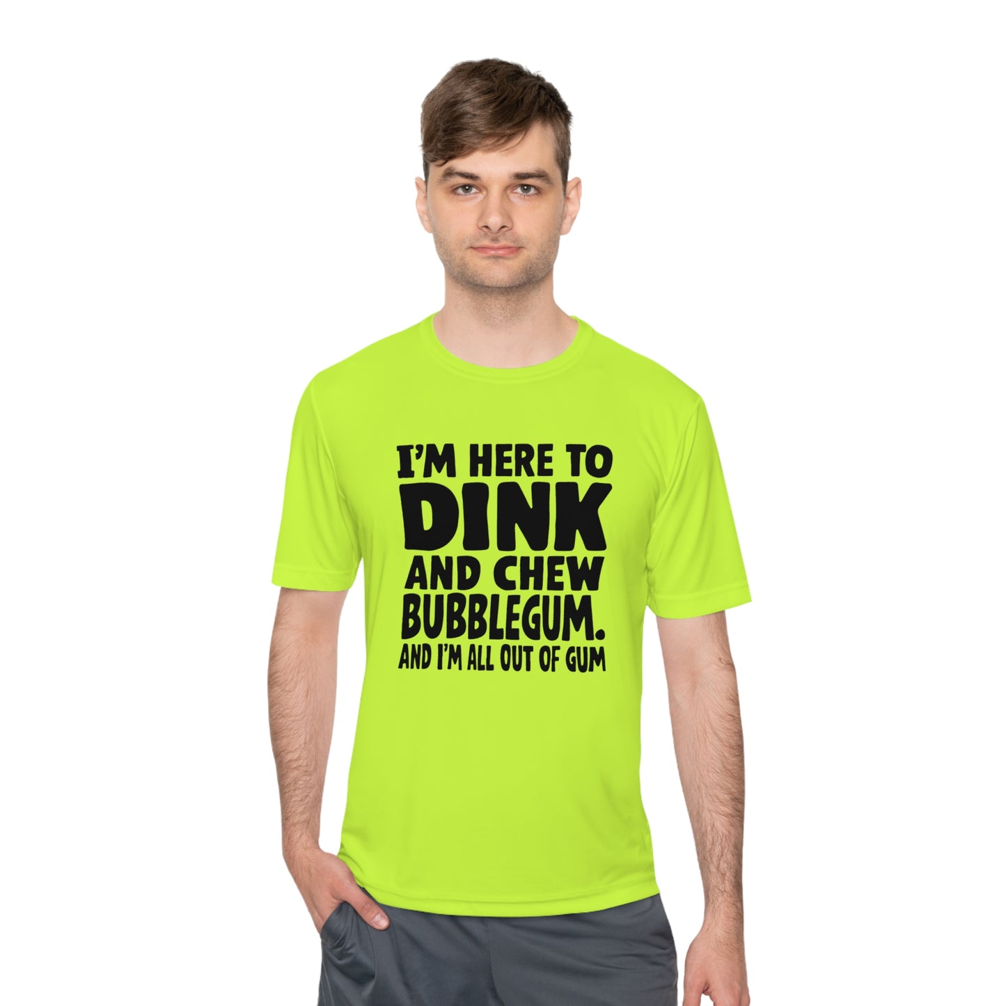 Dink and Chew Bubblegum Active Pickleball T-Shirt