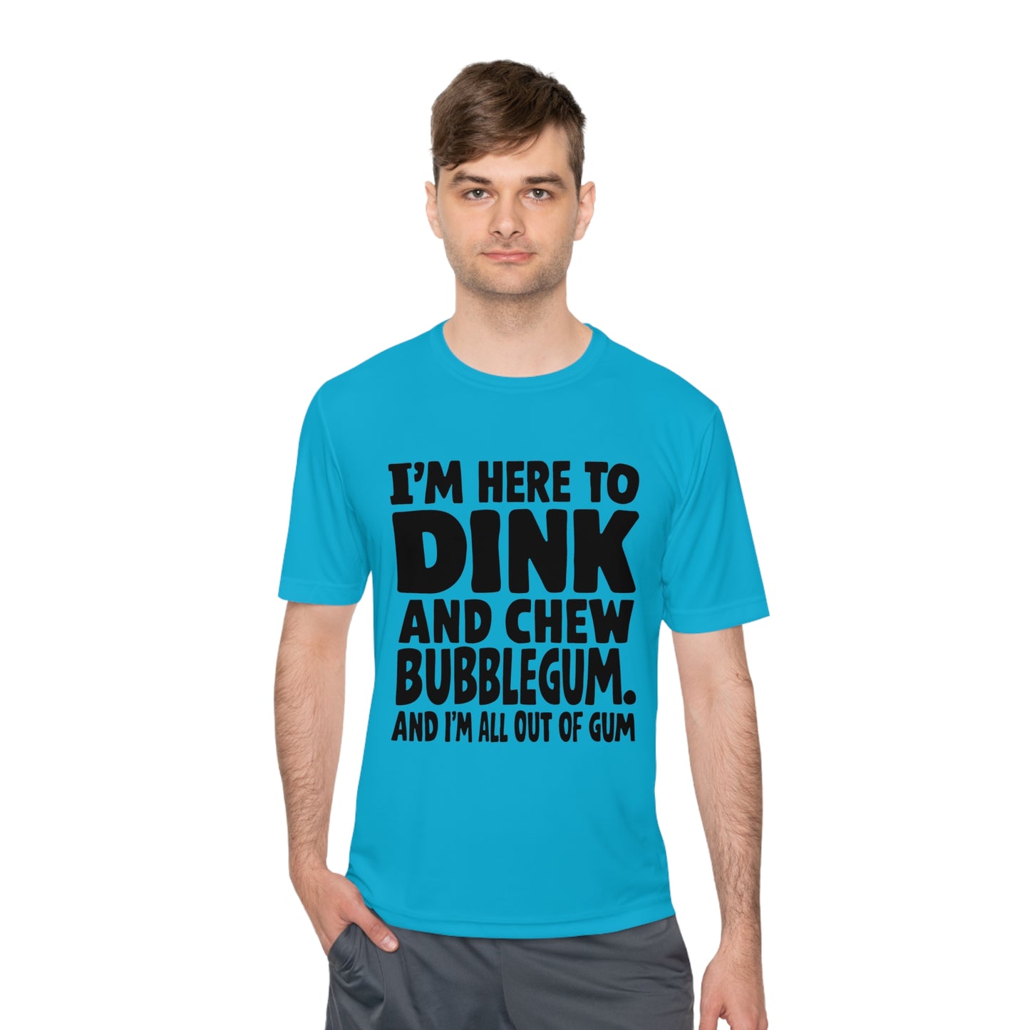 Dink and Chew Bubblegum Active Pickleball T-Shirt