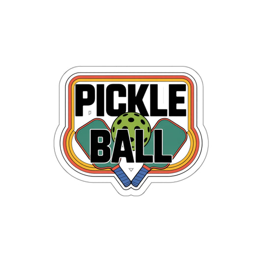Retro Paddle Power - Vintage Pickleball Sticker