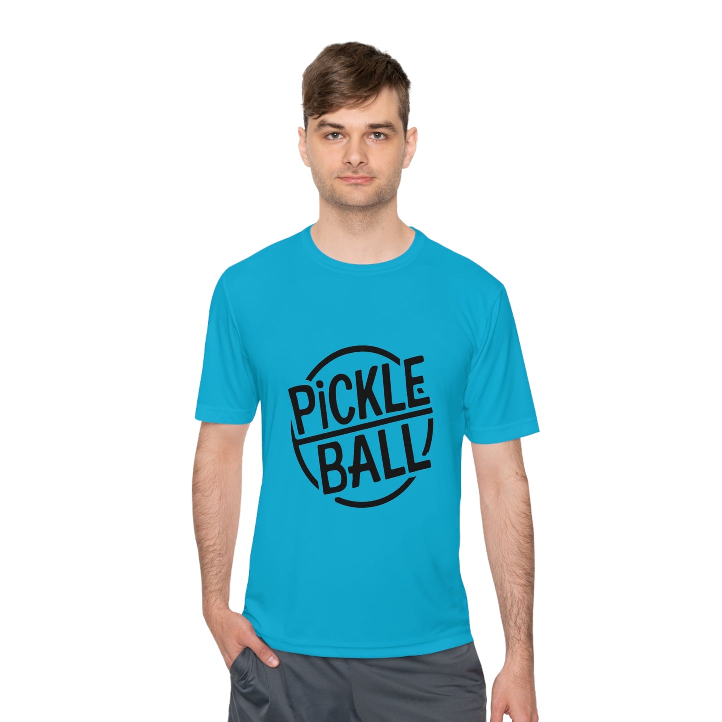 Classic Pickleball Performance T-Shirt with Stamp Graphic