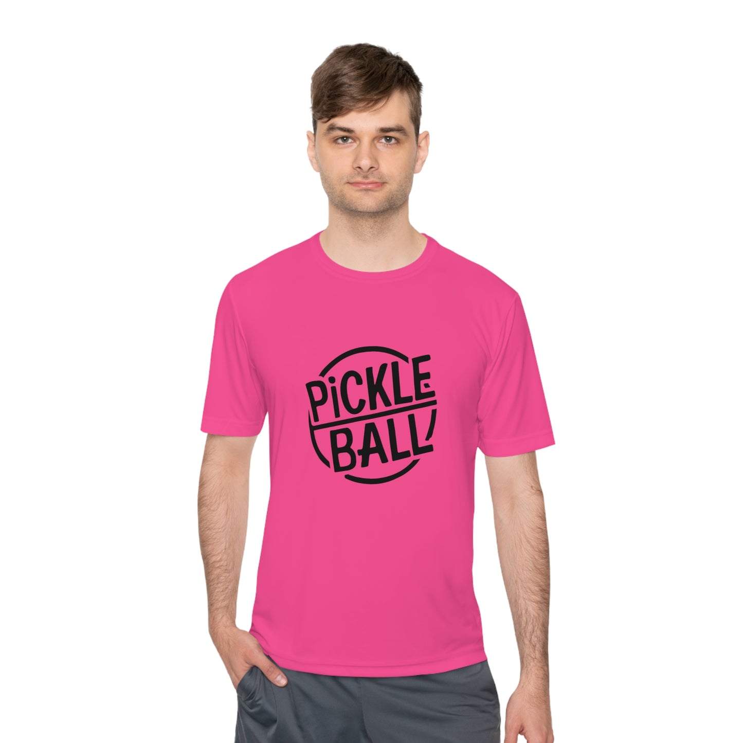 Classic Pickleball Performance T-Shirt with Stamp Graphic