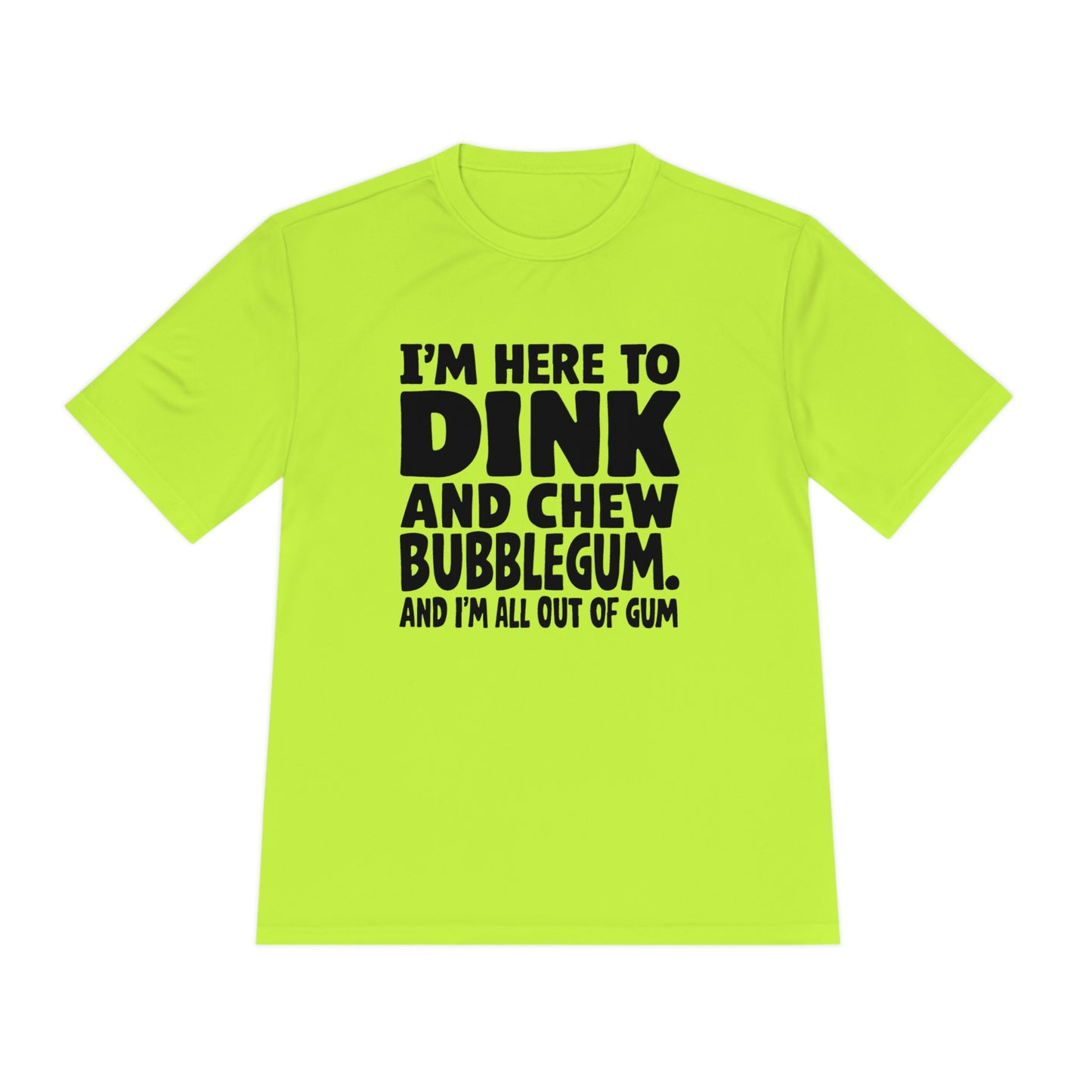 Dink and Chew Bubblegum Active Pickleball T-Shirt