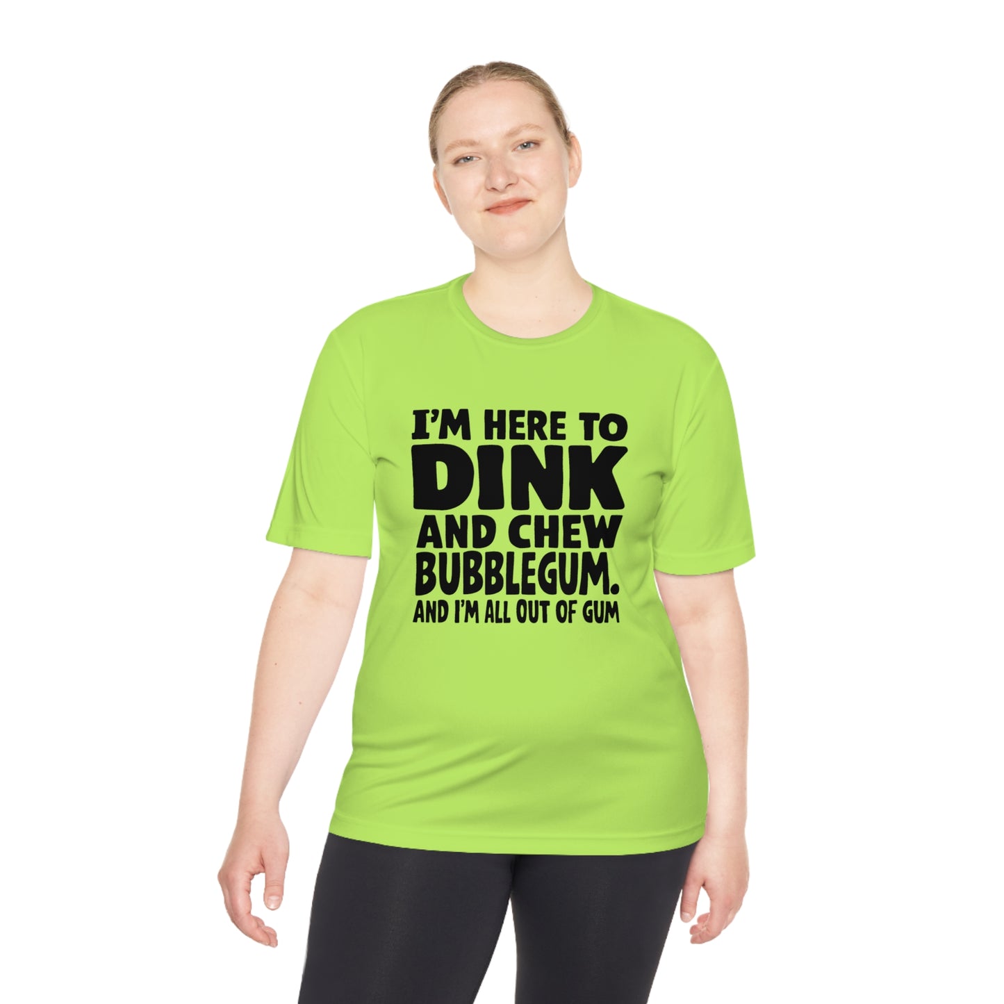 Dink and Chew Bubblegum Active Pickleball T-Shirt