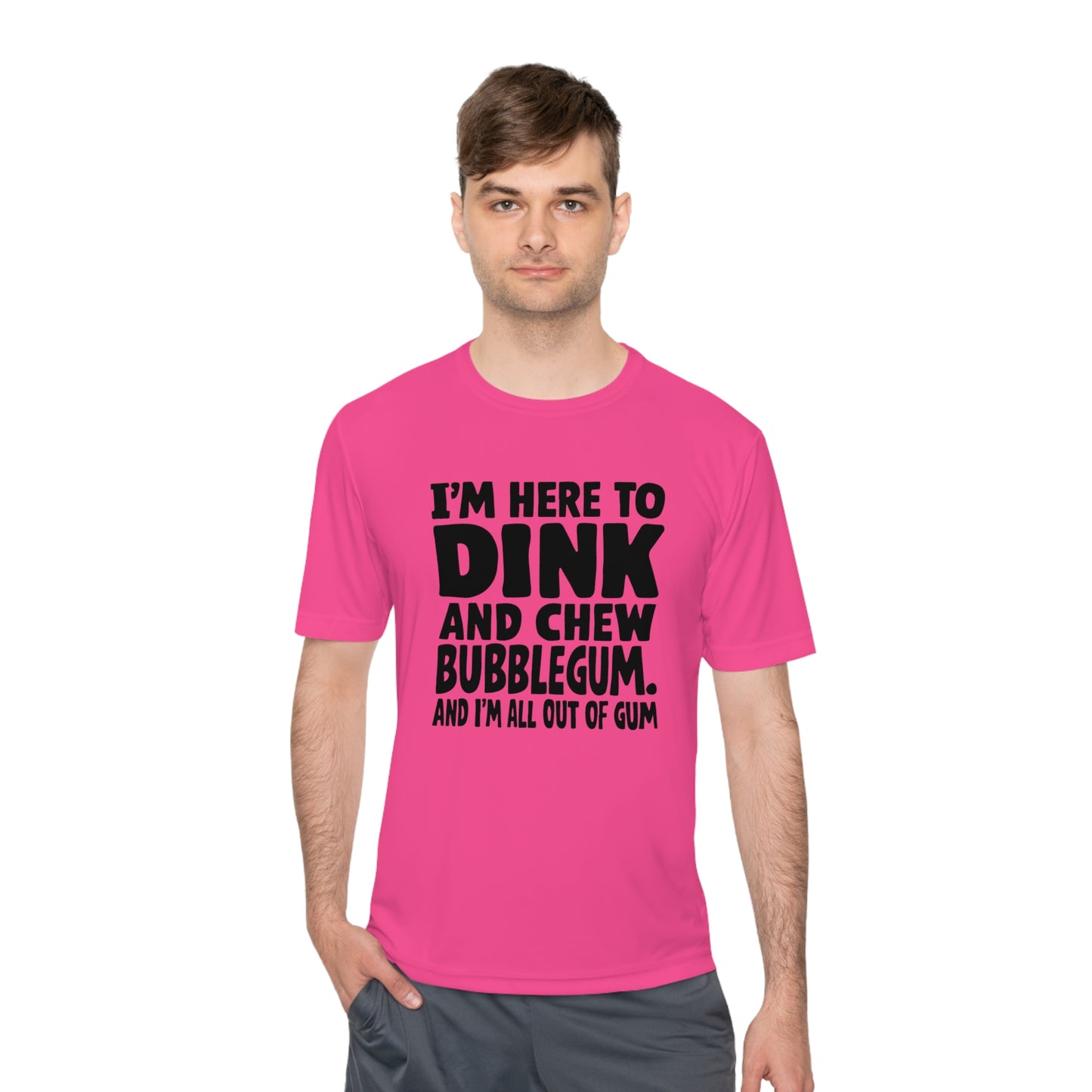 Dink and Chew Bubblegum Active Pickleball T-Shirt