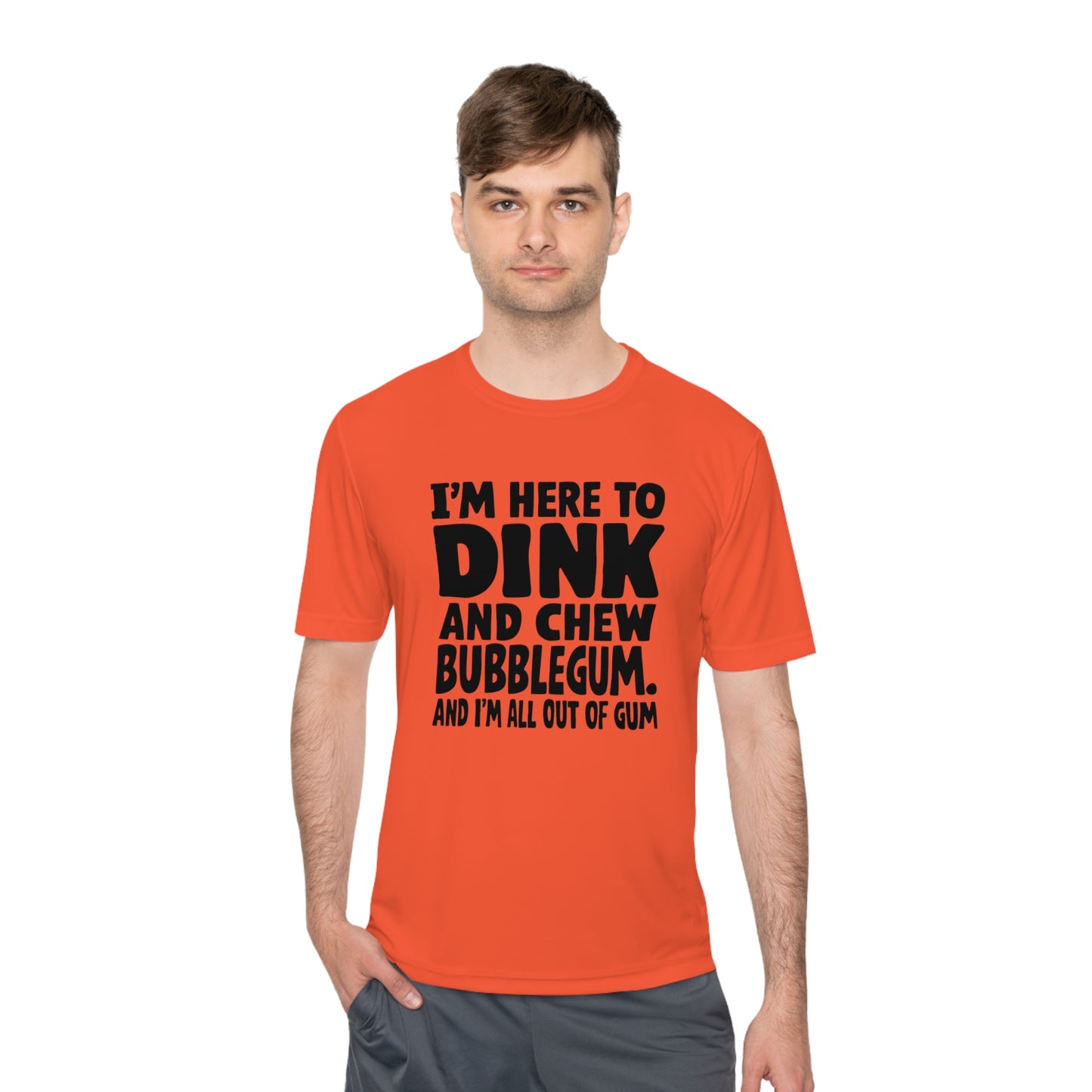 Dink and Chew Bubblegum Active Pickleball T-Shirt