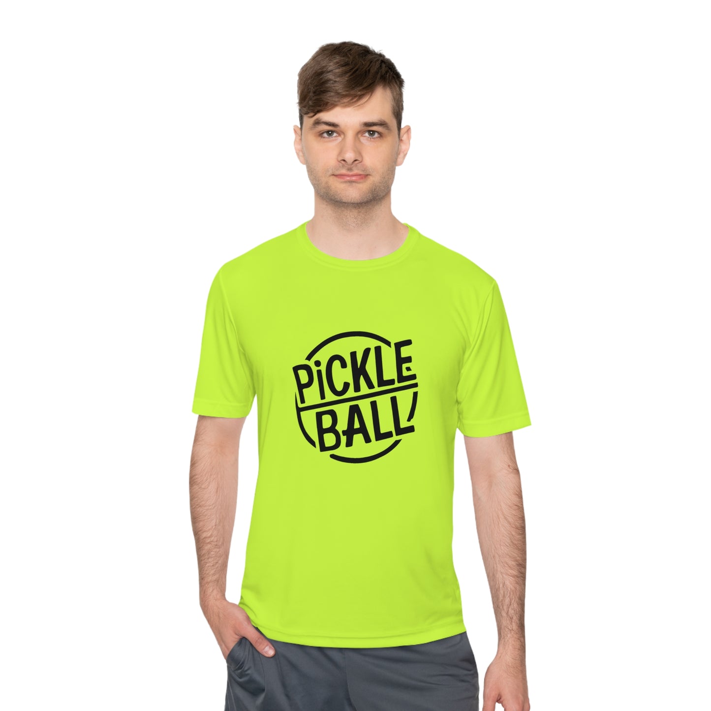 Classic Pickleball Performance T-Shirt with Stamp Graphic