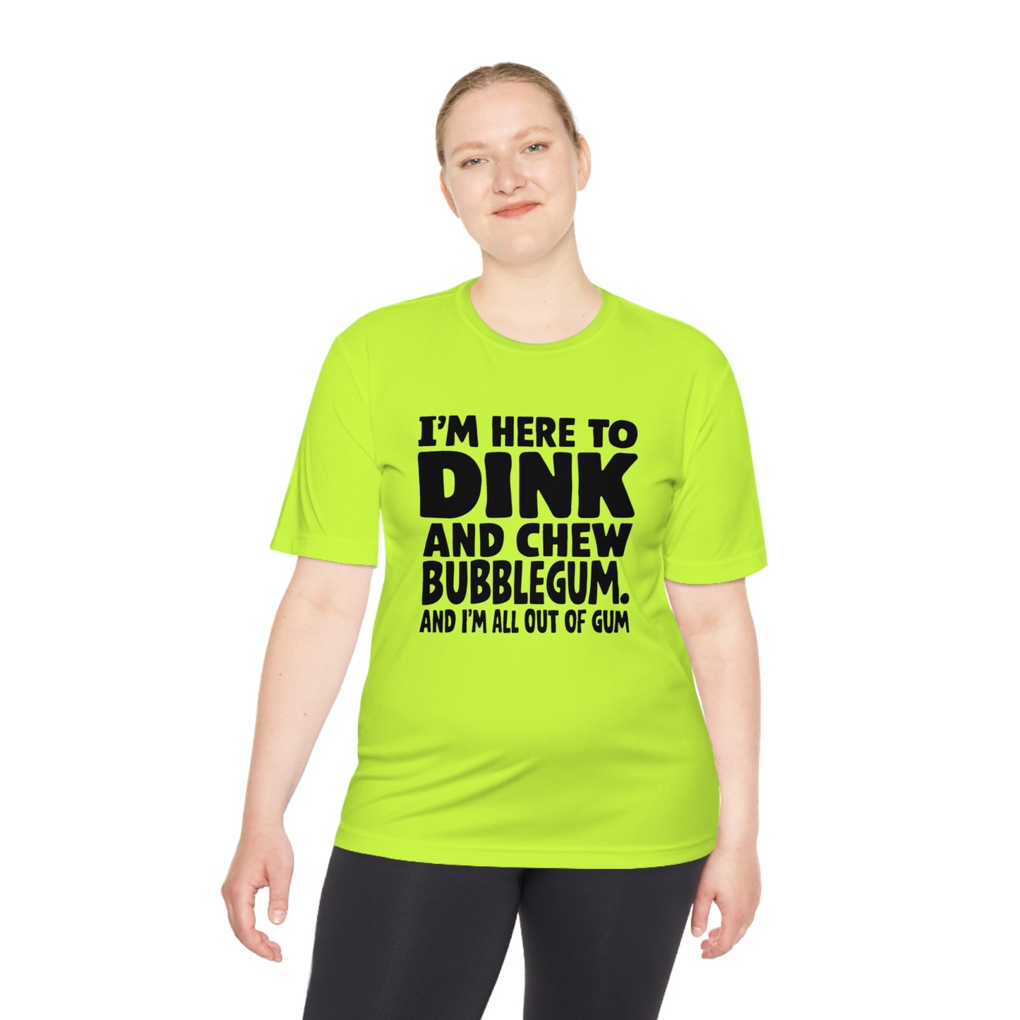 Dink and Chew Bubblegum Active Pickleball T-Shirt