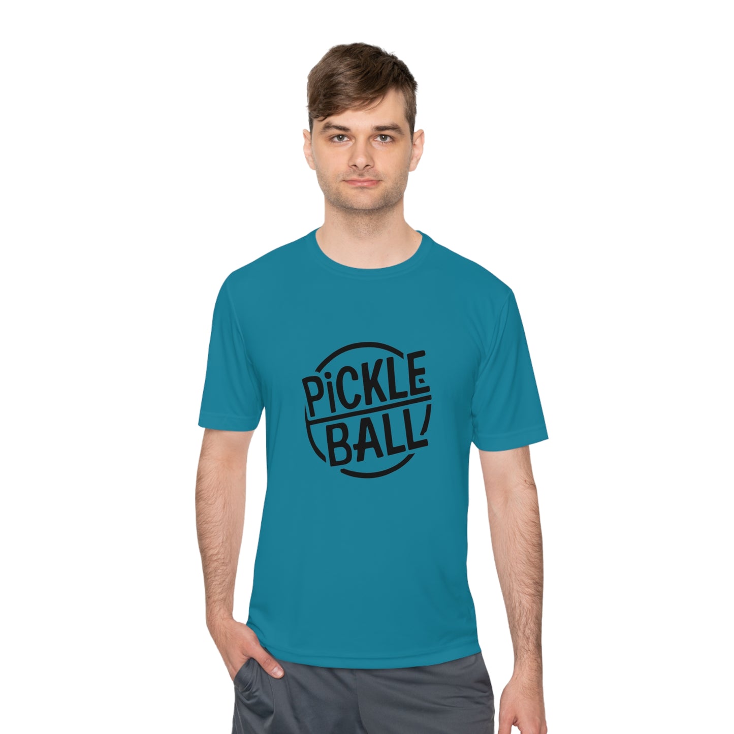 Classic Pickleball Performance T-Shirt with Stamp Graphic