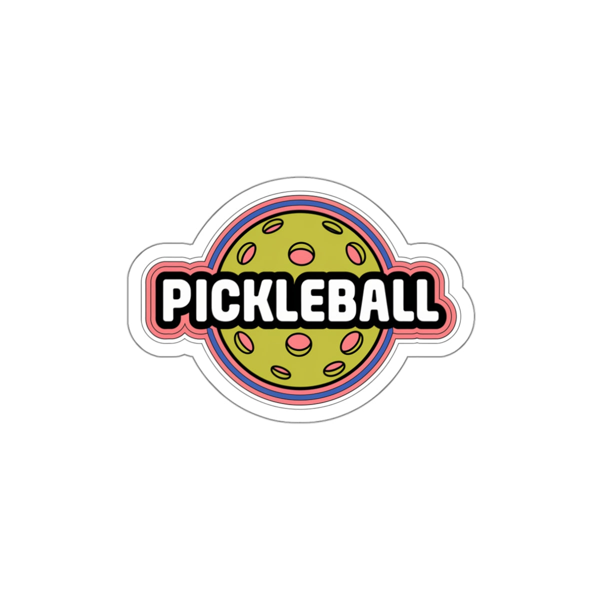 Psychedink Pickleball Sticker – Retro Vibes for Dinkers