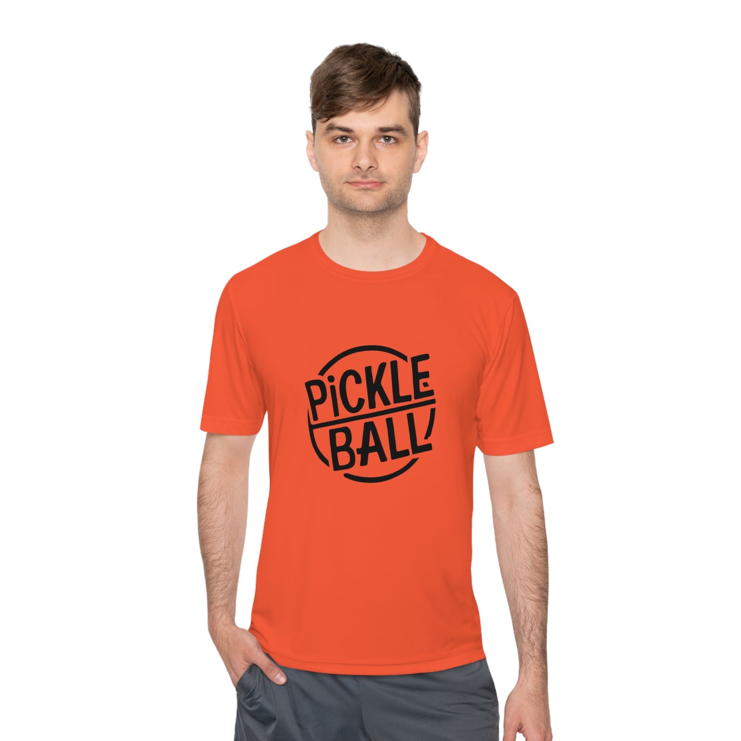 Classic Pickleball Performance T-Shirt with Stamp Graphic