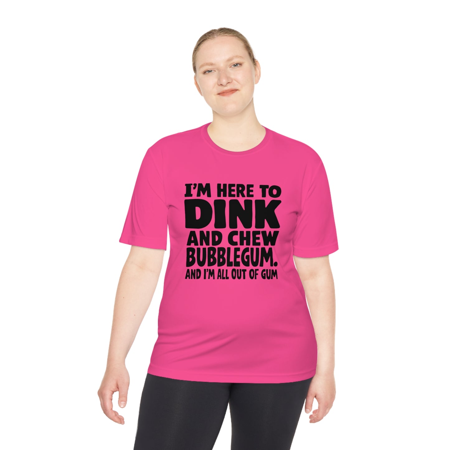 Dink and Chew Bubblegum Active Pickleball T-Shirt