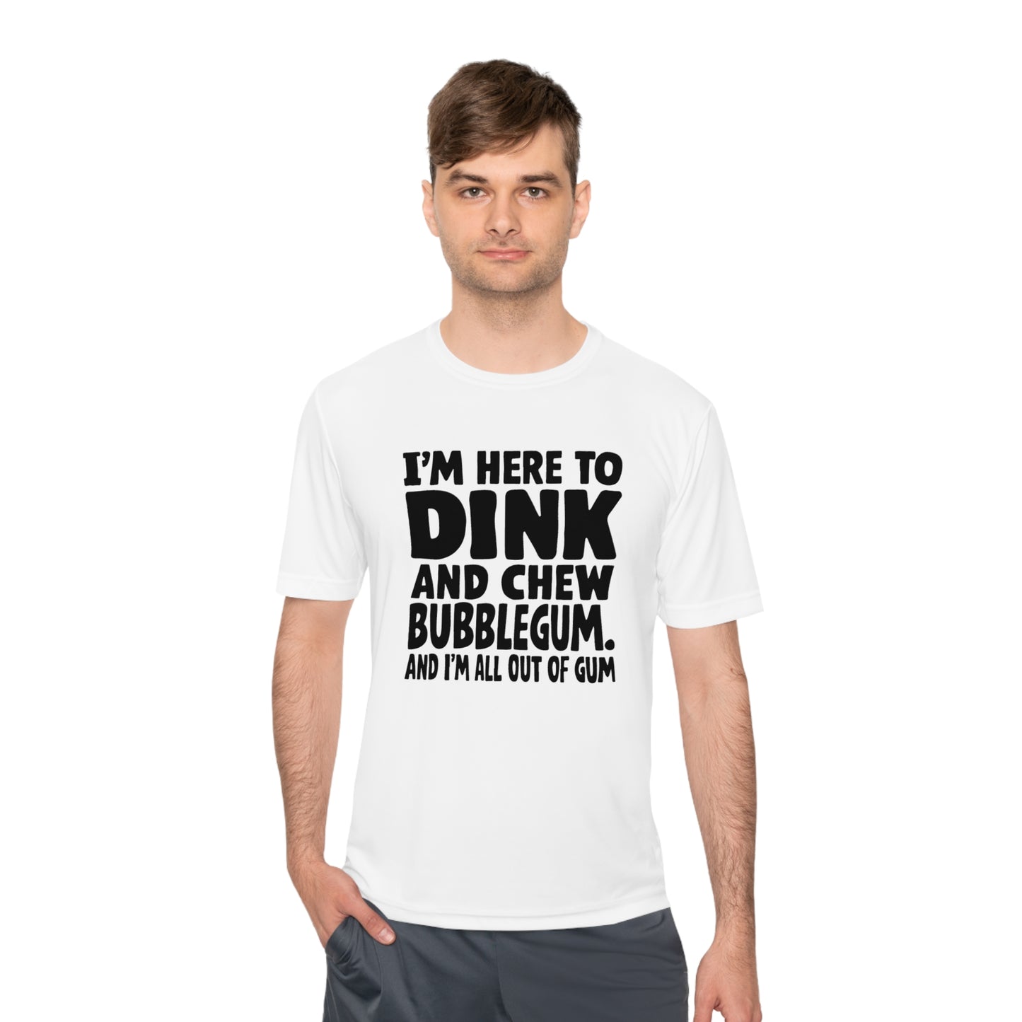 Dink and Chew Bubblegum Active Pickleball T-Shirt