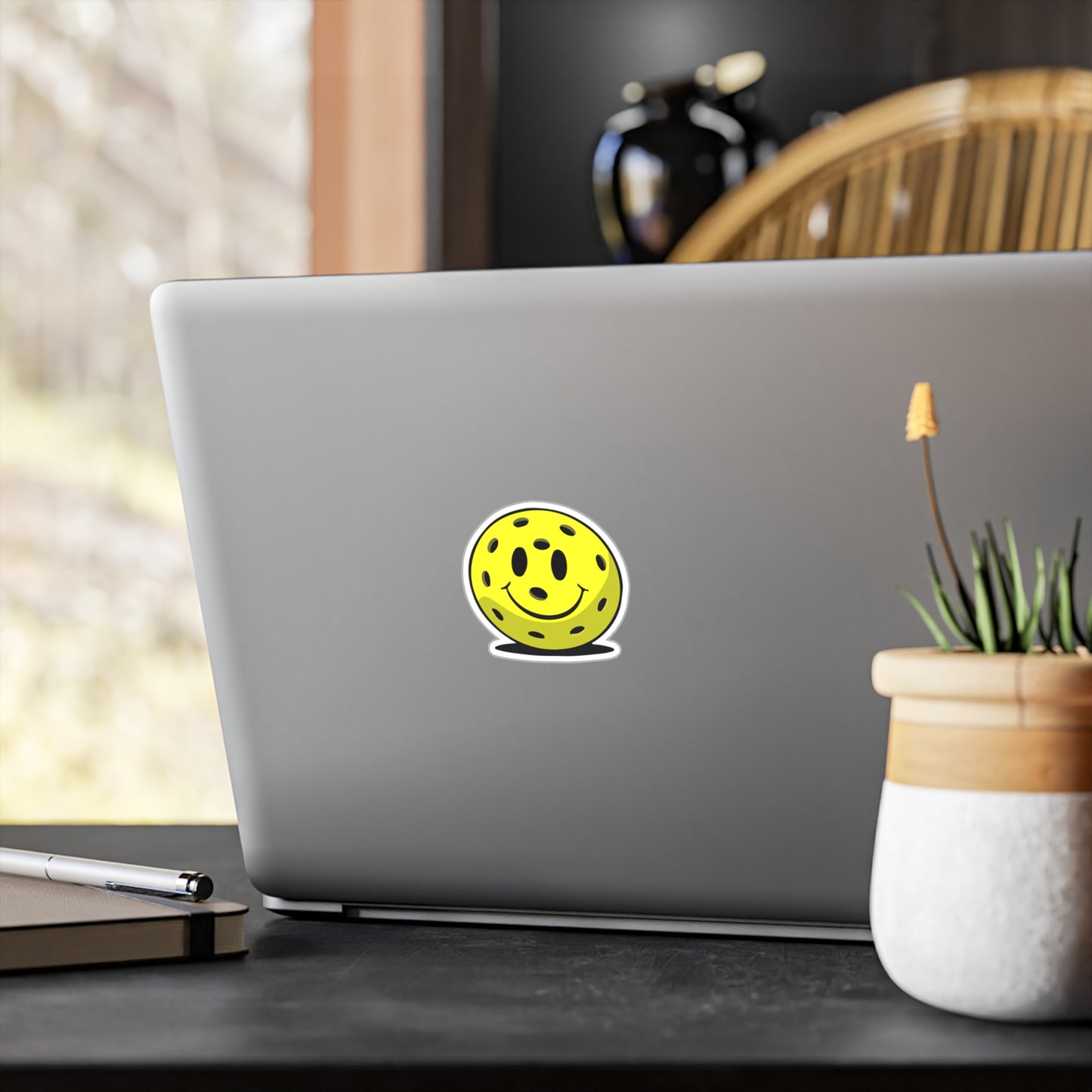 Ridinkulously Happy Pickleball Sticker Vinyl Decal