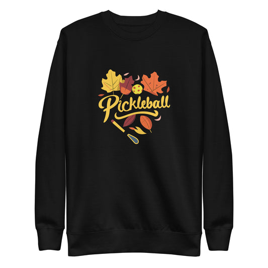 Fall in Love with Pickleball Fun Unisex Premium Sweatshirt