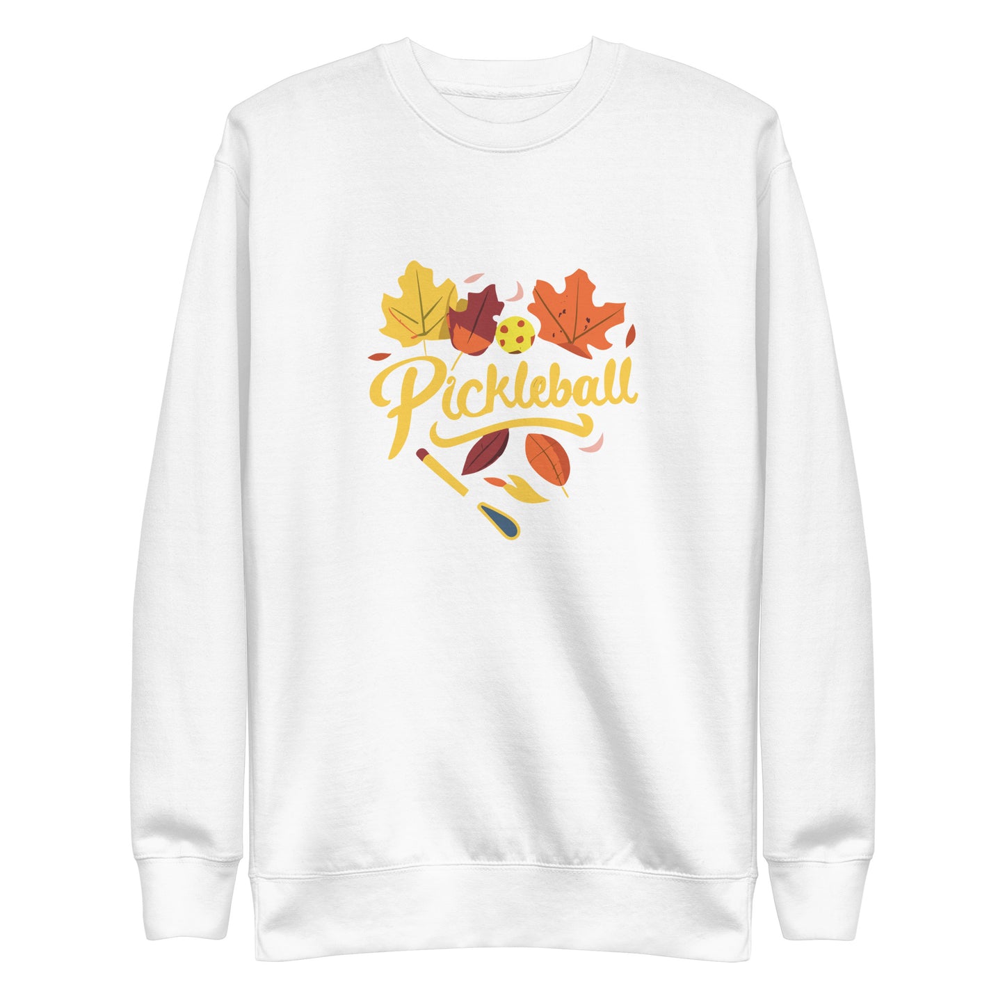 Fall in Love with Pickleball Fun Unisex Premium Sweatshirt