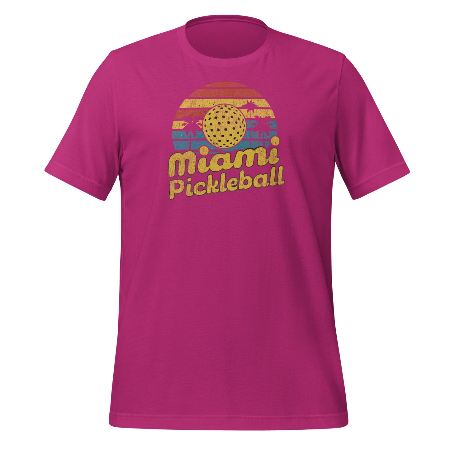 Miami Pickleball Retro Unisex t-shirt