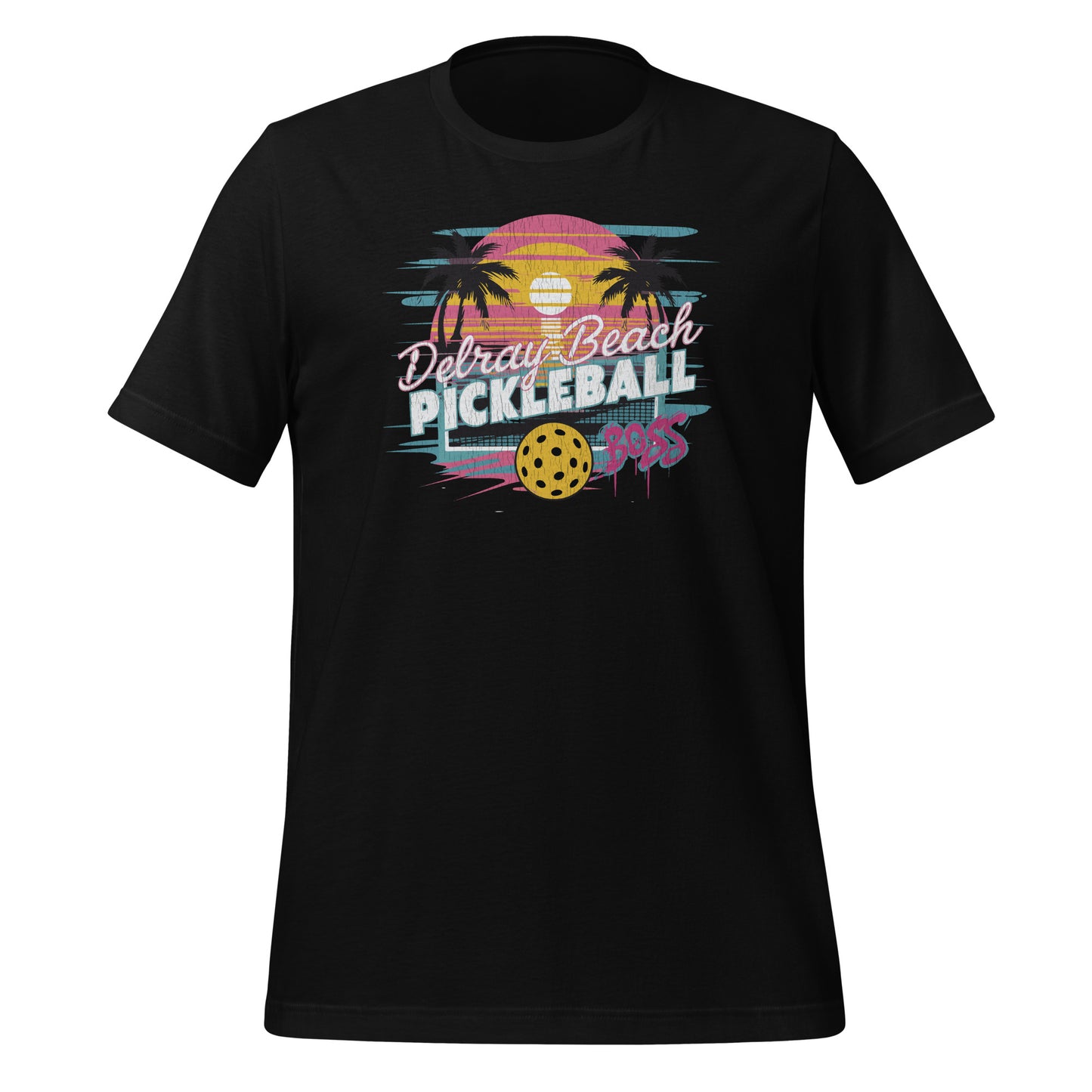 Delray Beach Pickleball Boss Tee - Retro Style