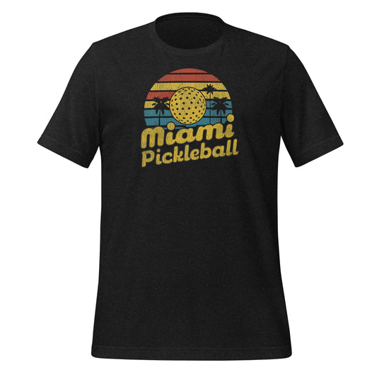 Miami Pickleball Retro Unisex t-shirt