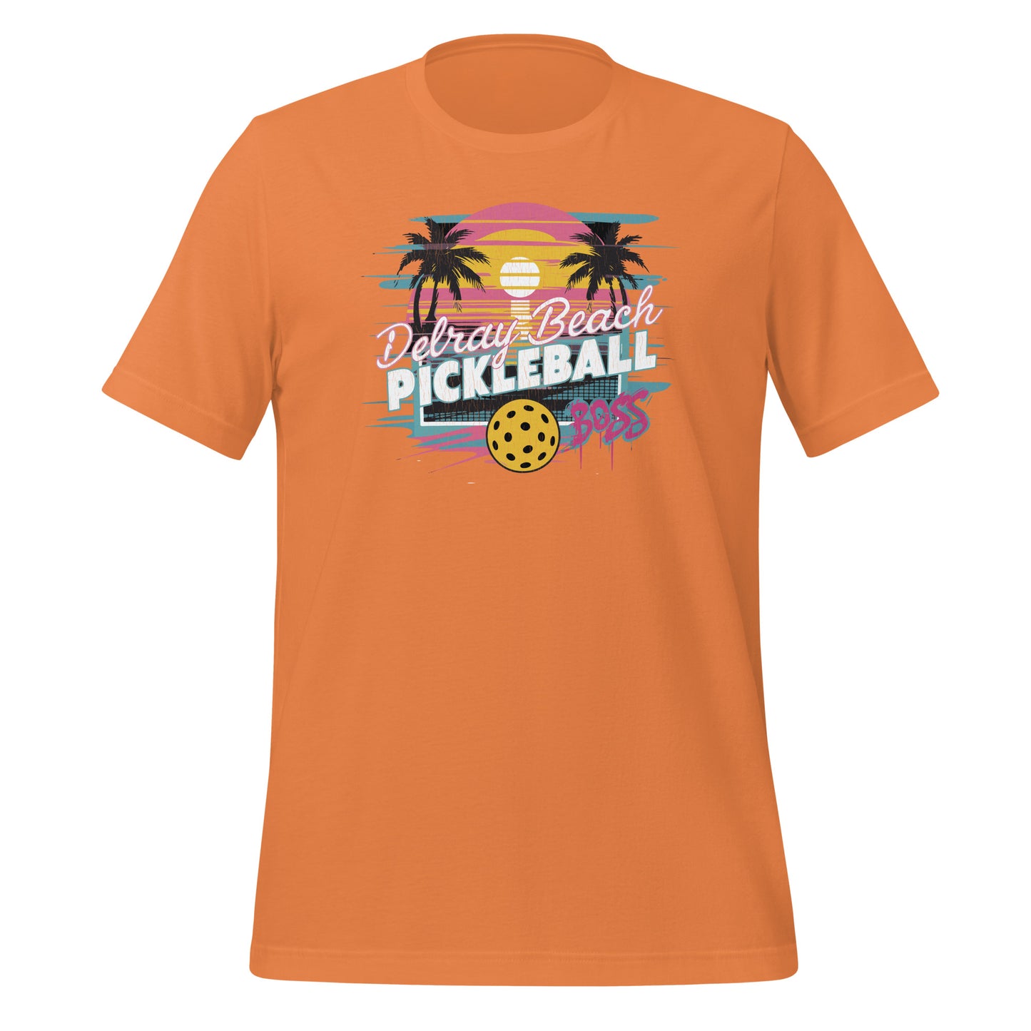 Delray Beach Pickleball Boss Tee - Retro Style