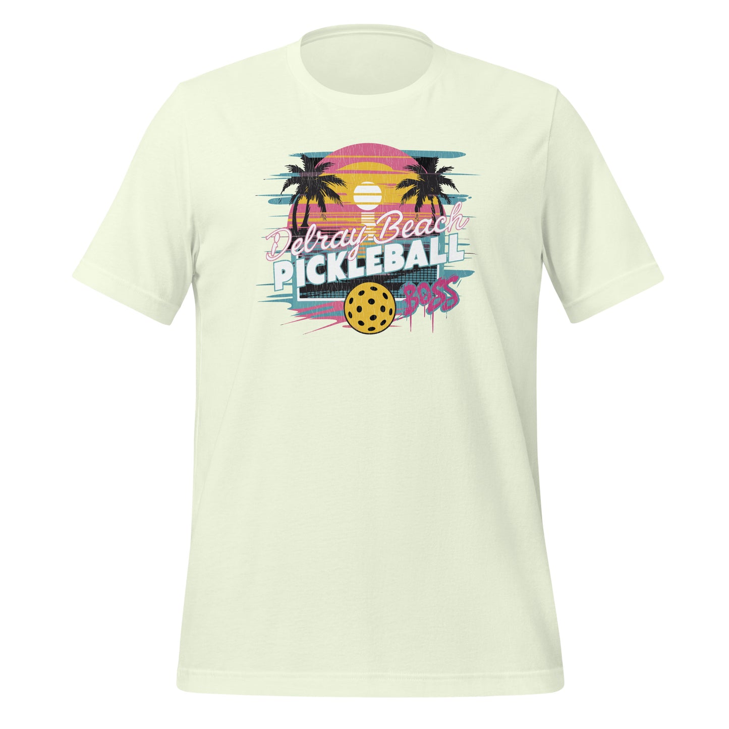 Delray Beach Pickleball Boss Tee - Retro Style