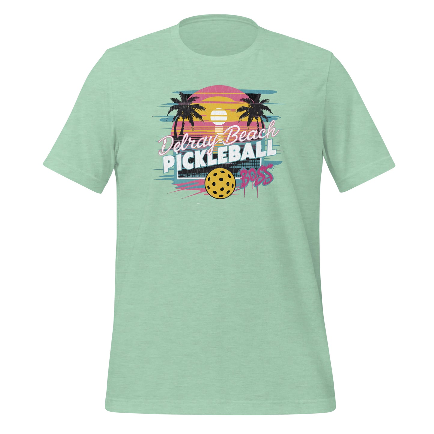 Delray Beach Pickleball Boss Tee - Retro Style