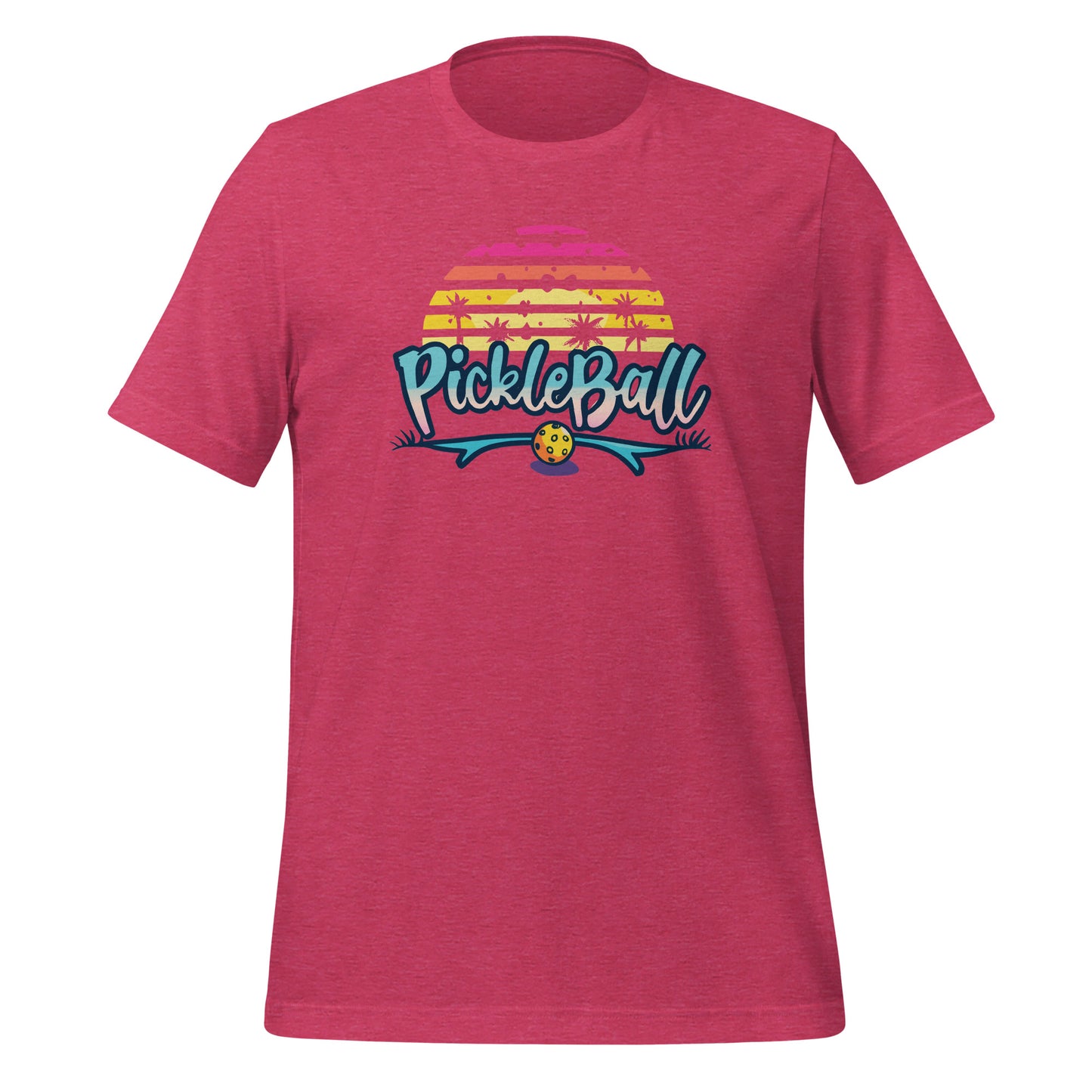 Retro Sunset Pickleball Tee - Beach Vibes Edition