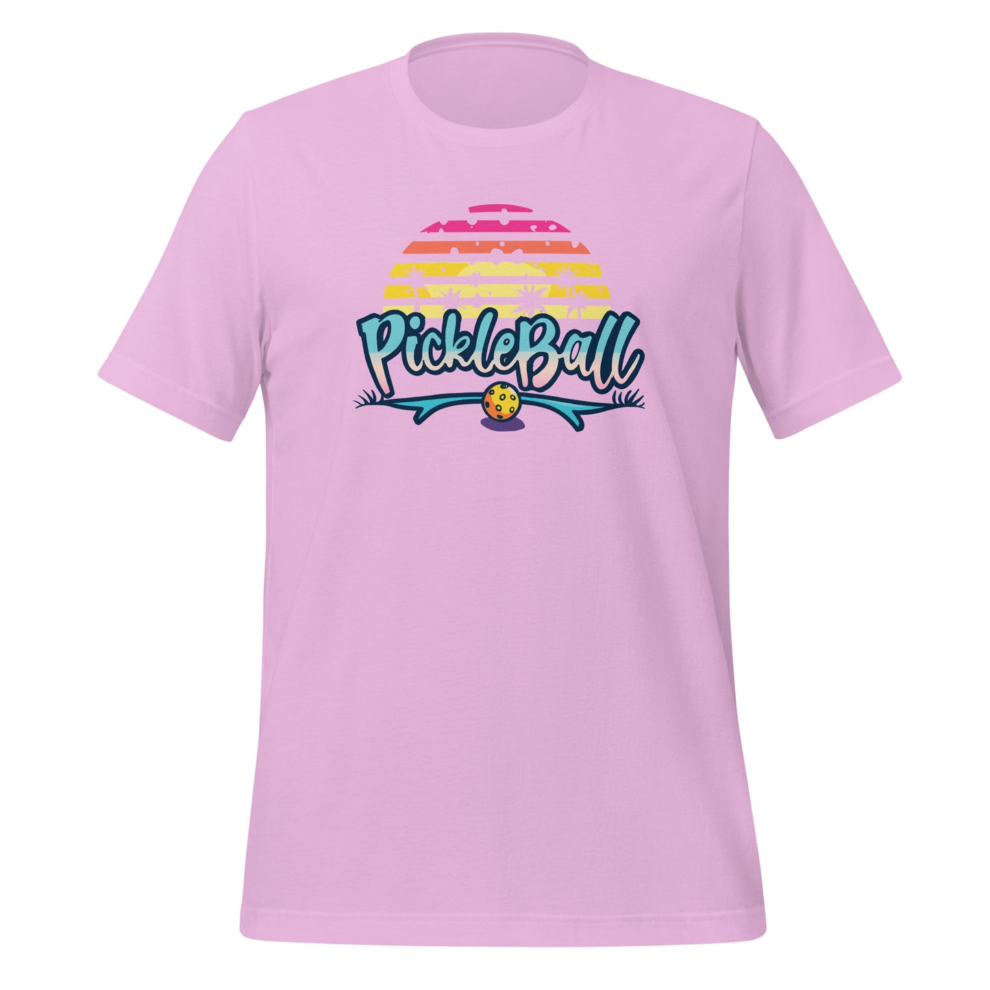 Retro Sunset Pickleball Tee - Beach Vibes Edition