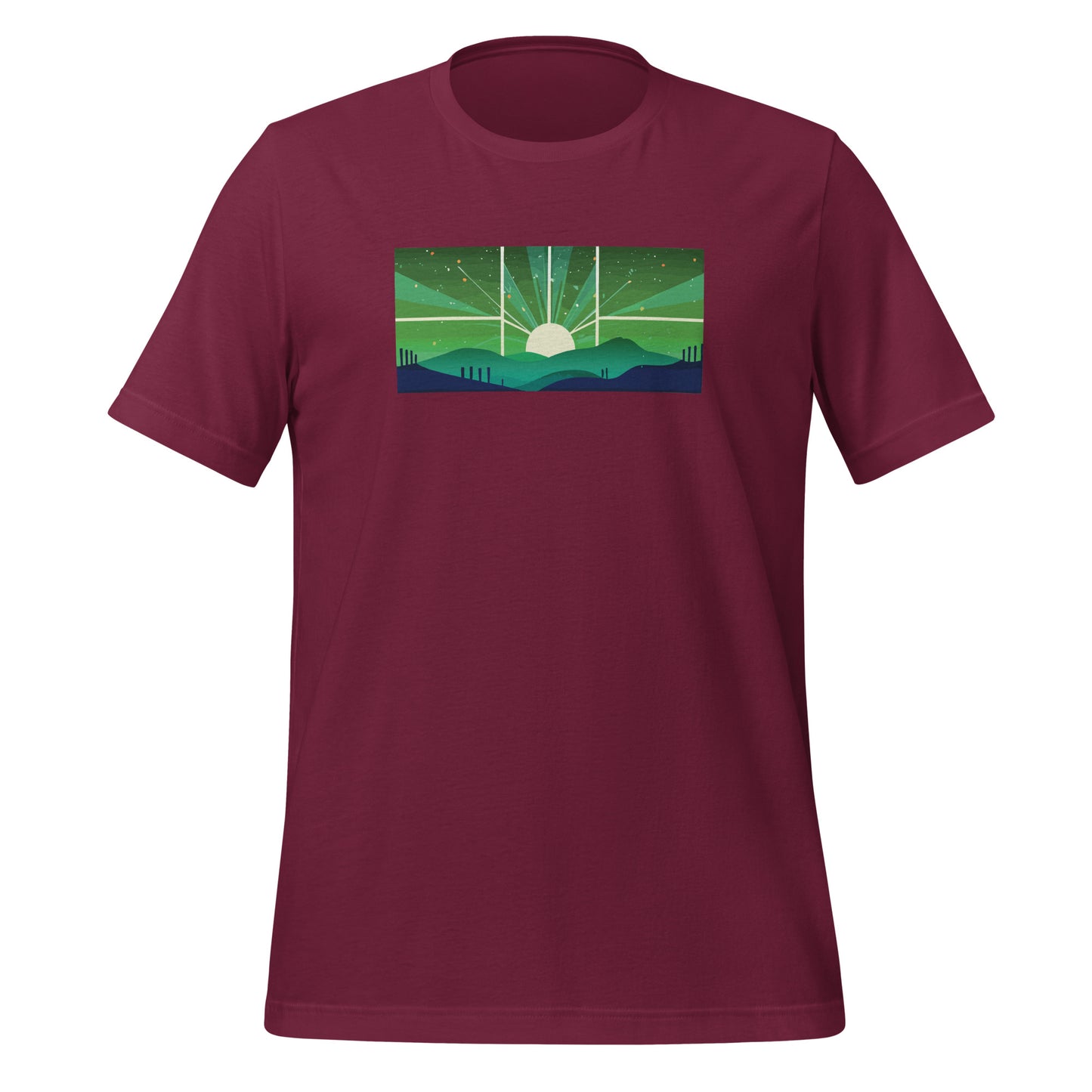 Cosmic Rays Pickleball Tee - Dawn of the Court