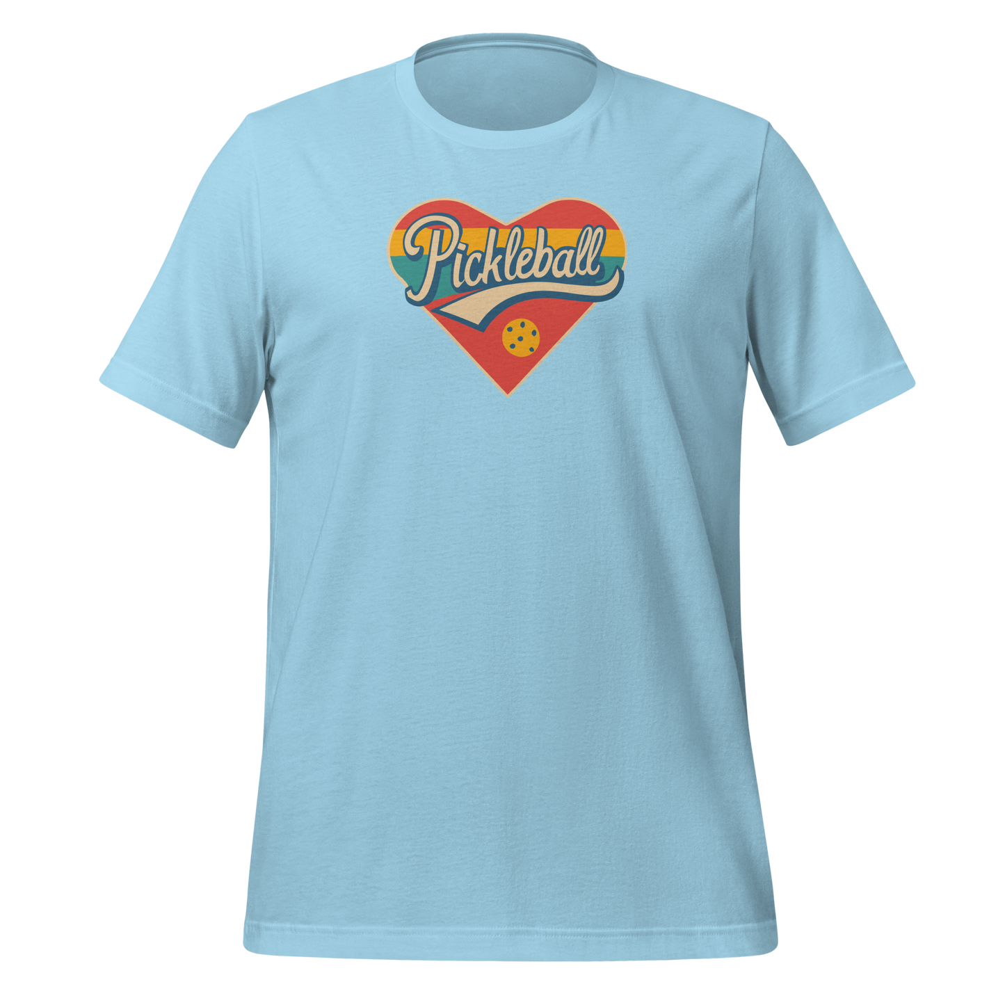 Pickleball Love Heart Retro Unisex t-shirt