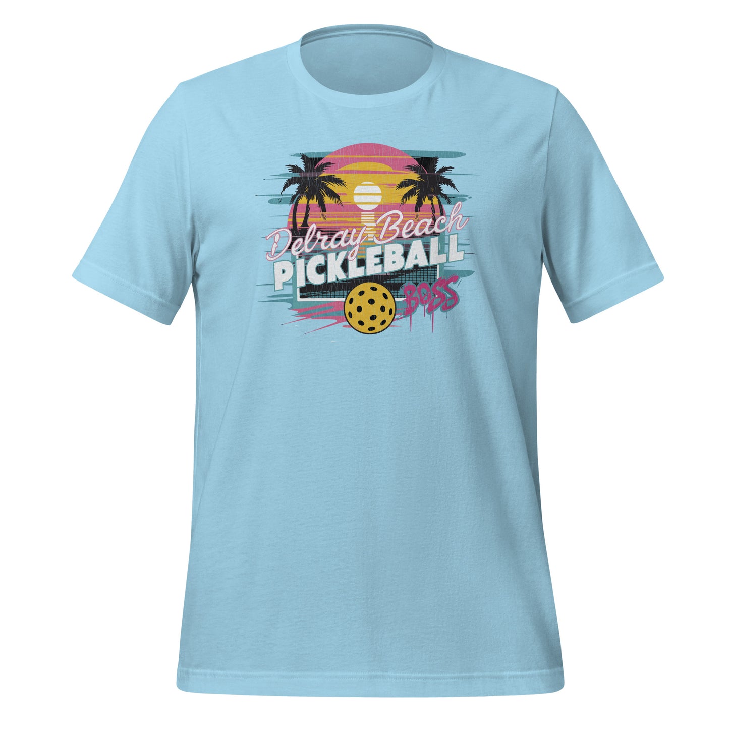 Delray Beach Pickleball Boss Tee - Retro Style