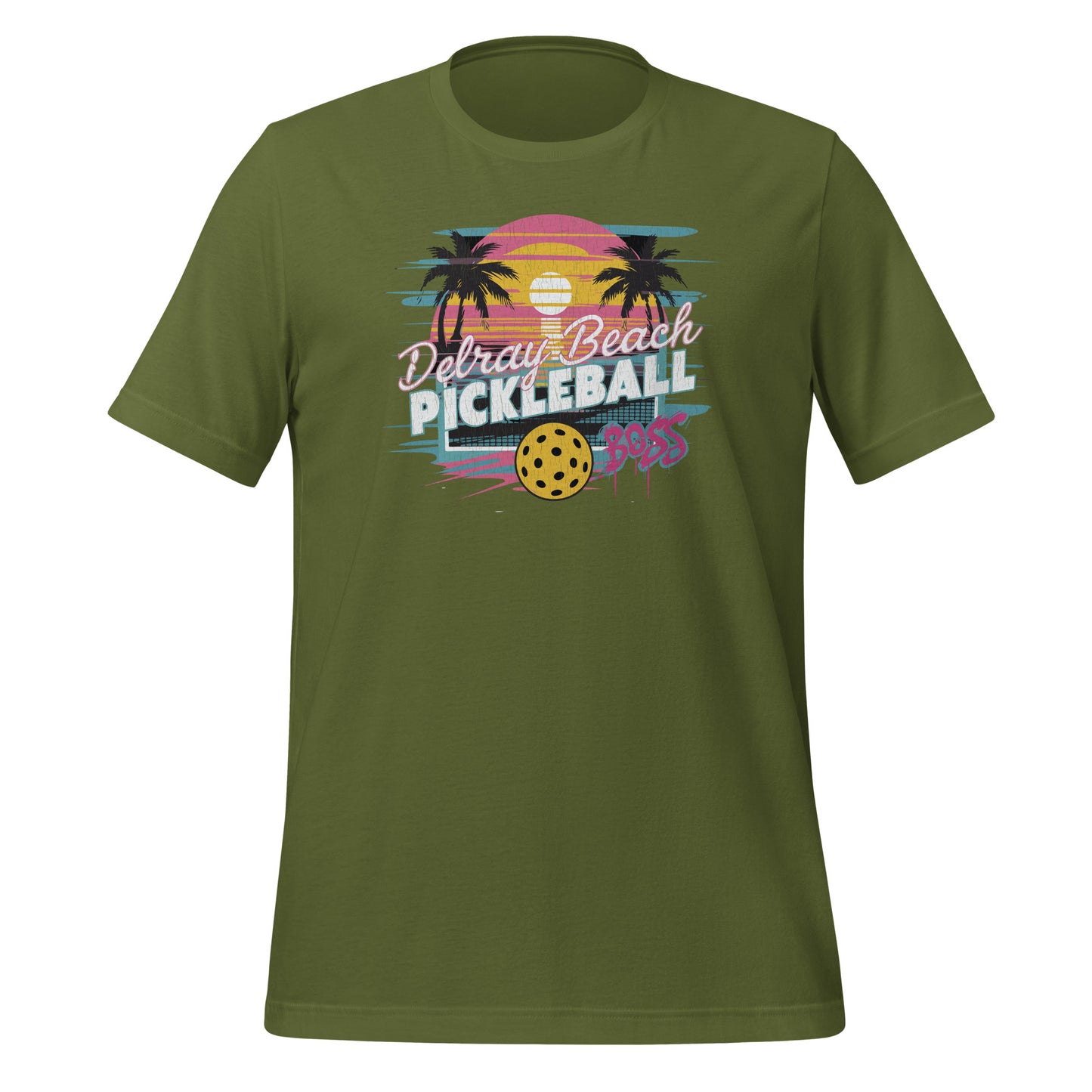 Delray Beach Pickleball Boss Tee - Retro Style