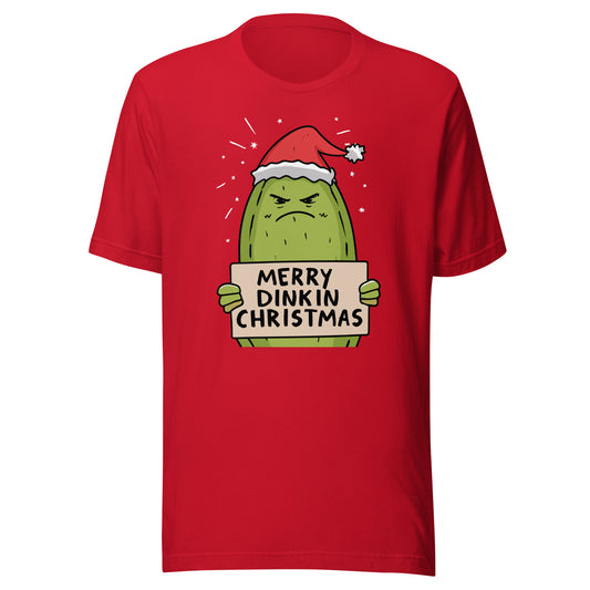 Pickleball Merry Dinkin Christmas Fum Holiday Pickleball Unisex t-shirt