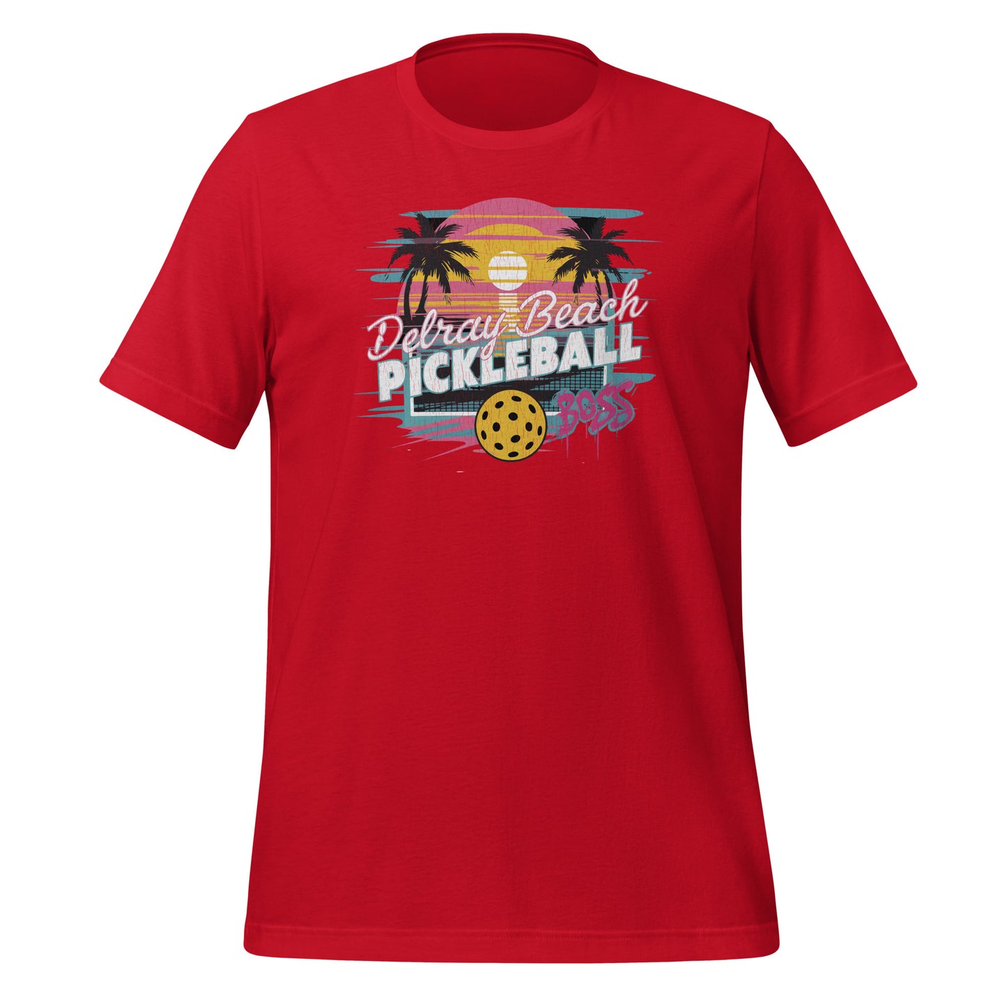 Delray Beach Pickleball Boss Tee - Retro Style