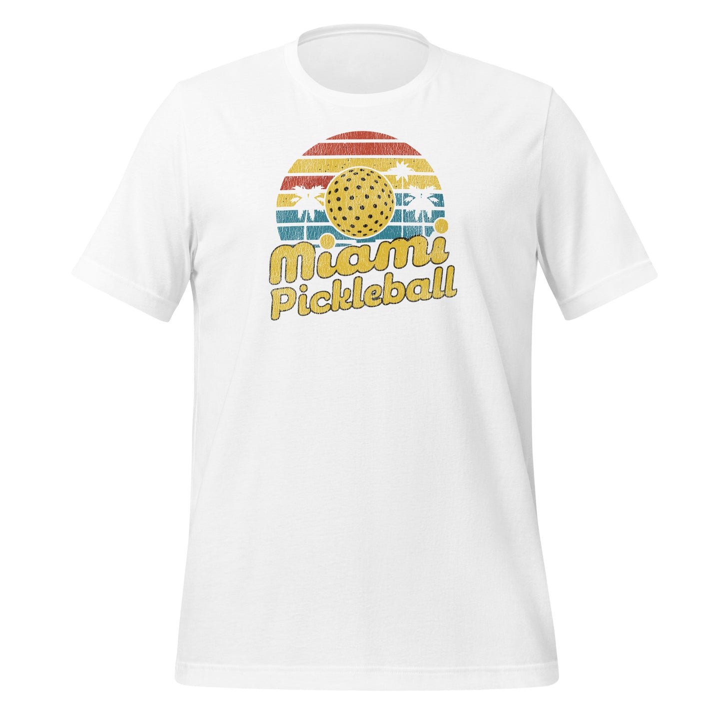 Miami Pickleball Retro Unisex t-shirt