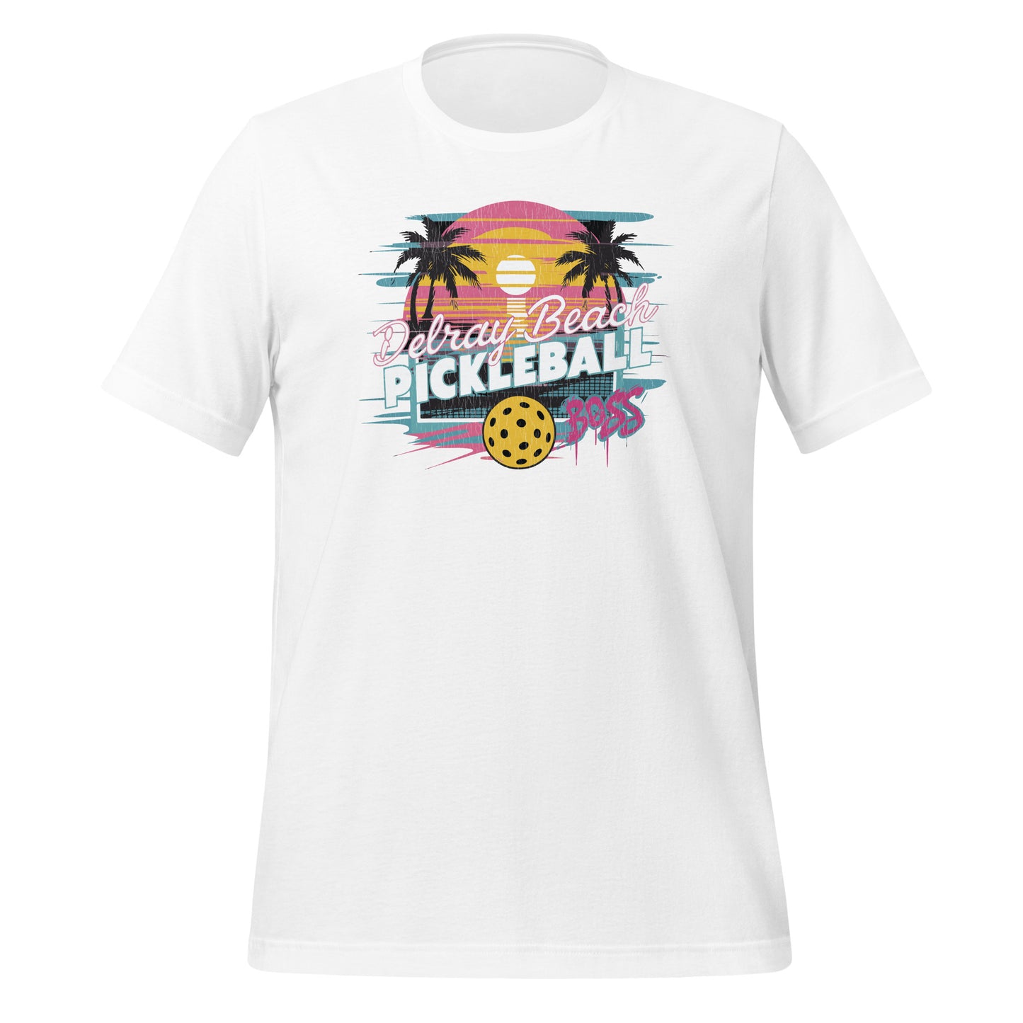 Delray Beach Pickleball Boss Tee - Retro Style