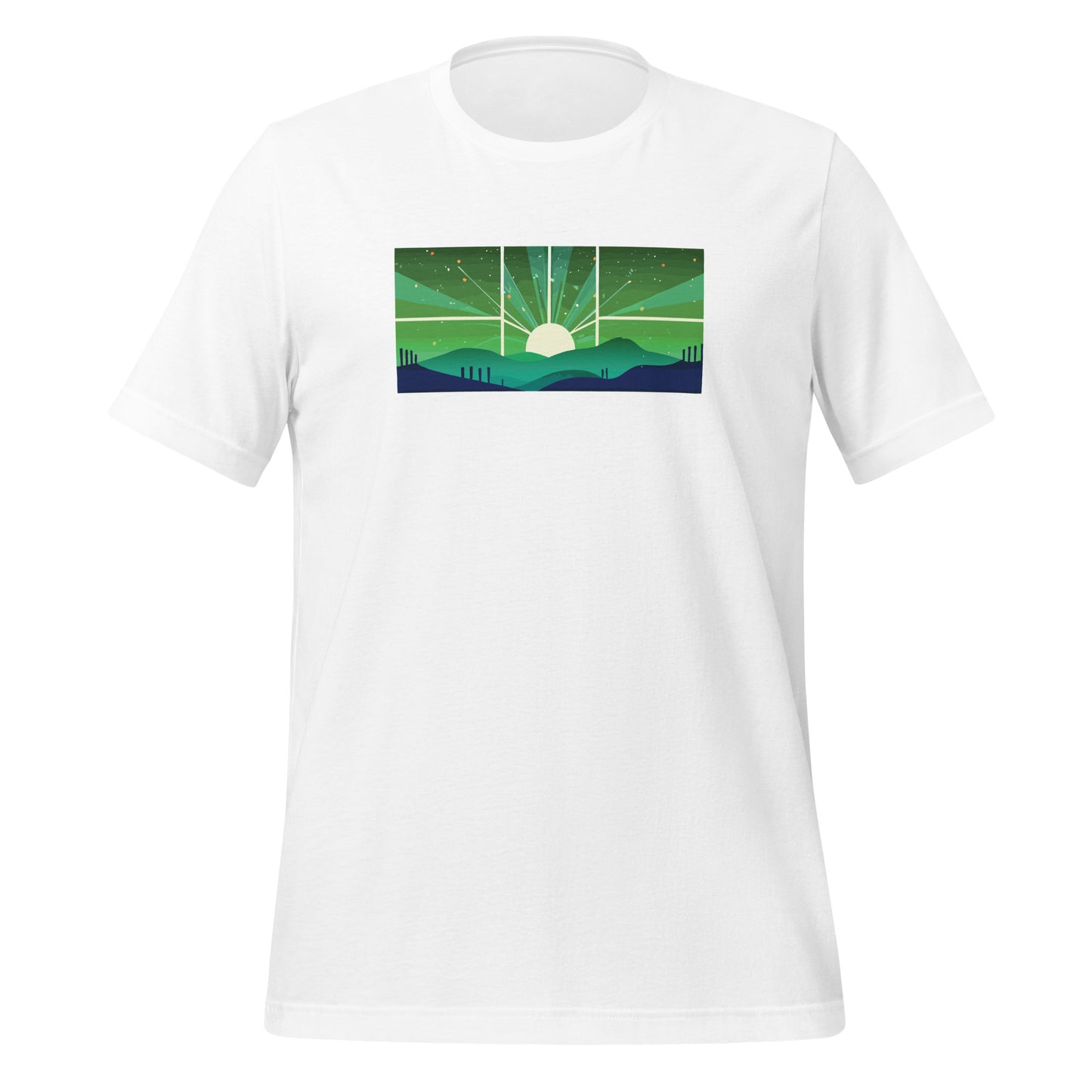 Cosmic Rays Pickleball Tee - Dawn of the Court