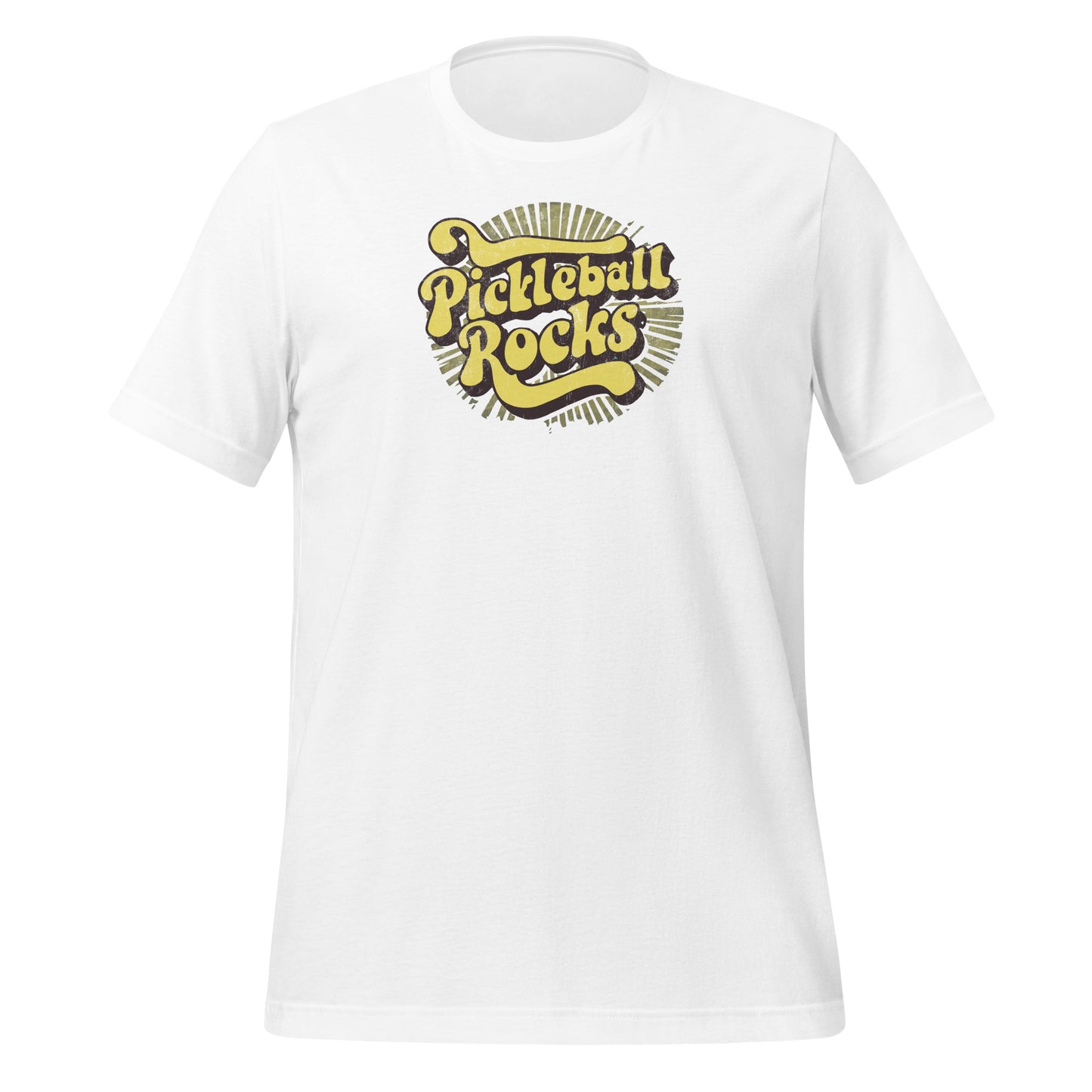 Pickleball Rocks Distressed Retro t-shirt