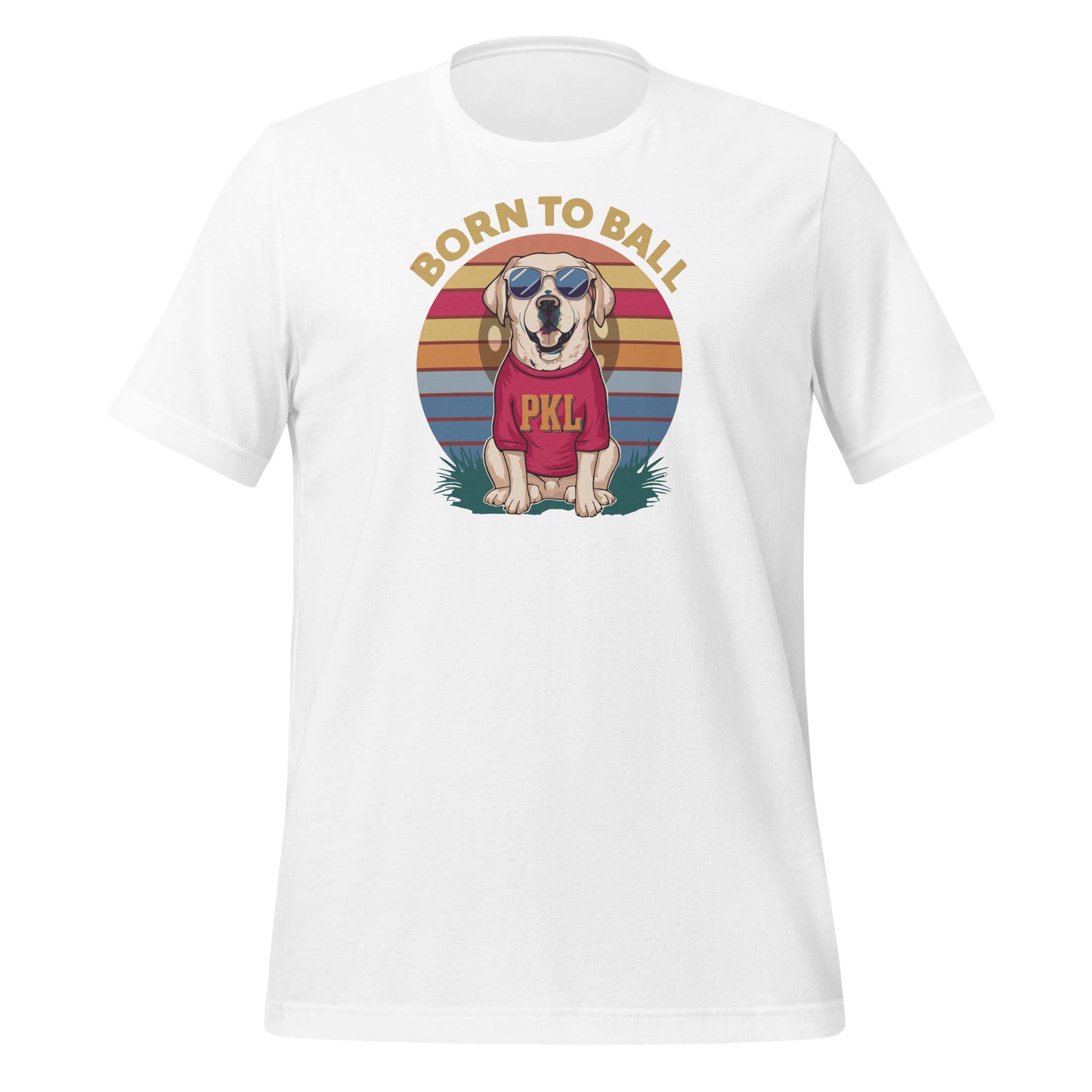 Born to Pickle Cute Dog Pickleball T Shirt