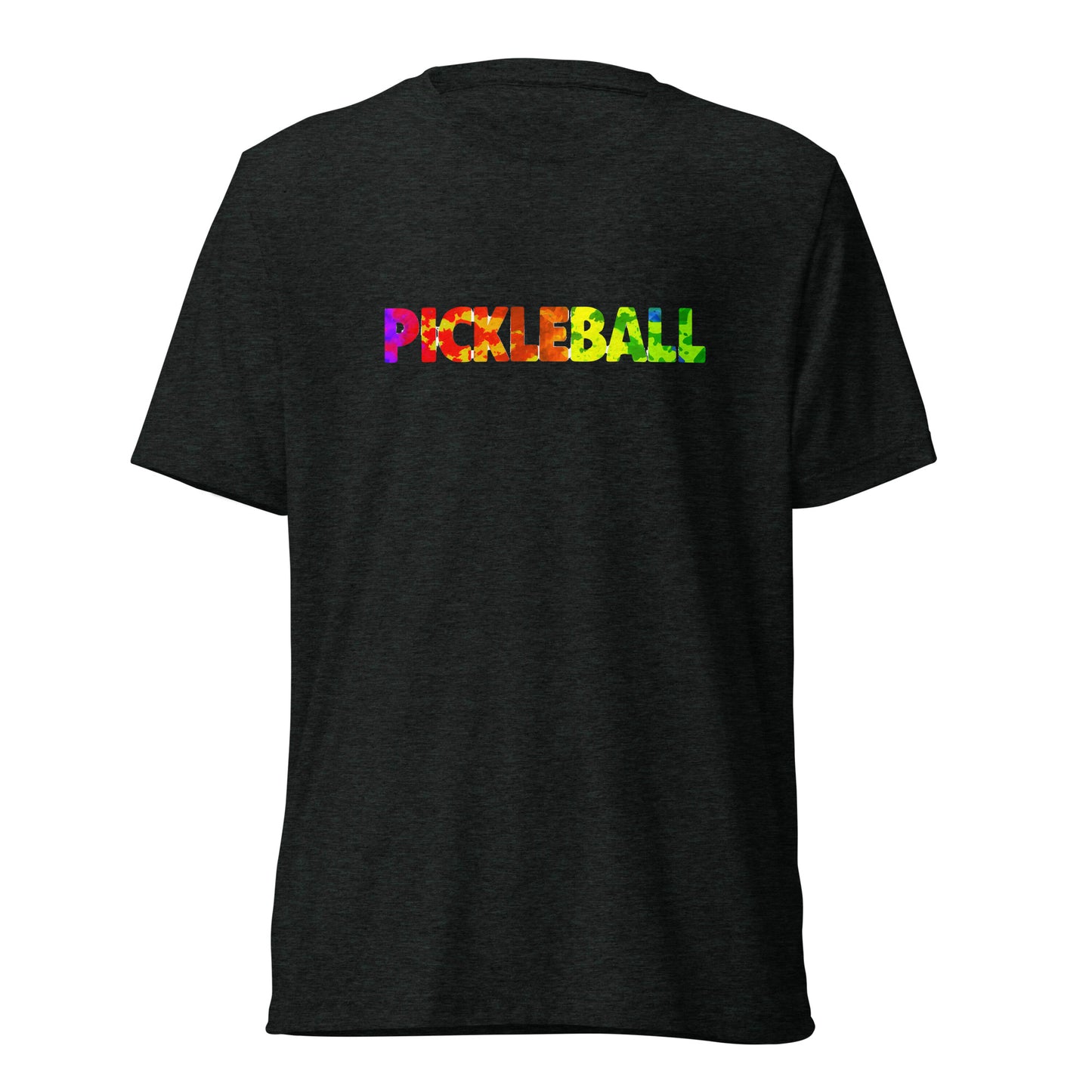 Pickleball Colored Writing Short sleeve t-shirt