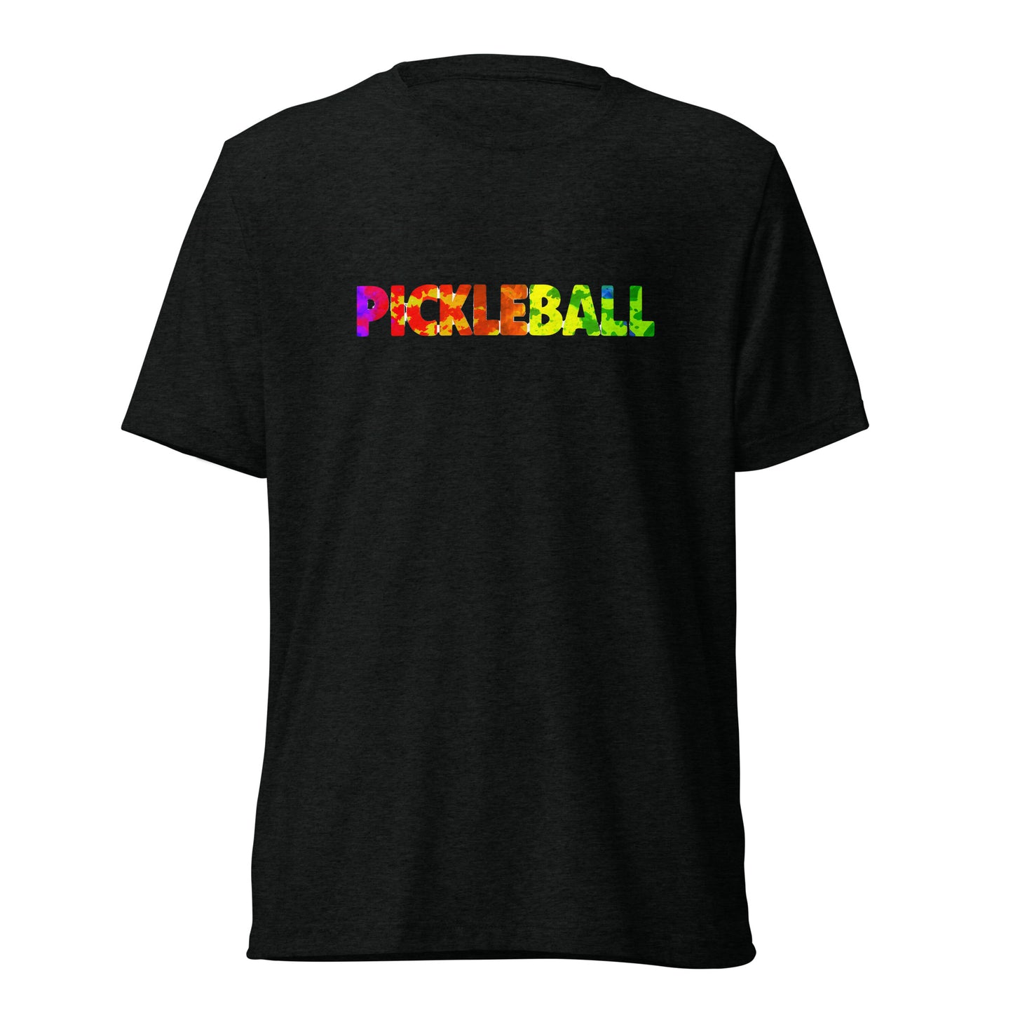 Pickleball Colored Writing Short sleeve t-shirt